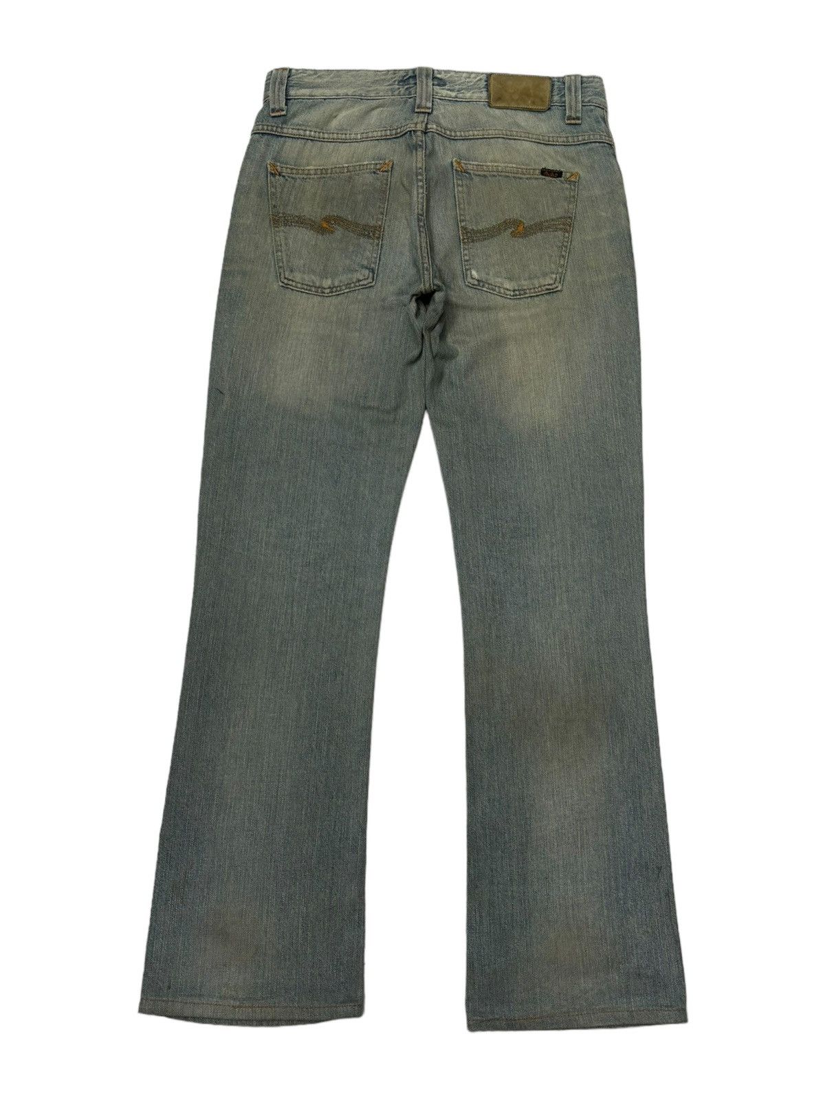 Nudie Jeans NUDIE JEANS BOOTCUT OLA JAPAN USED RUSTY DISTRESS DENIM Size US 32 / EU 48 - 4 Thumbnail