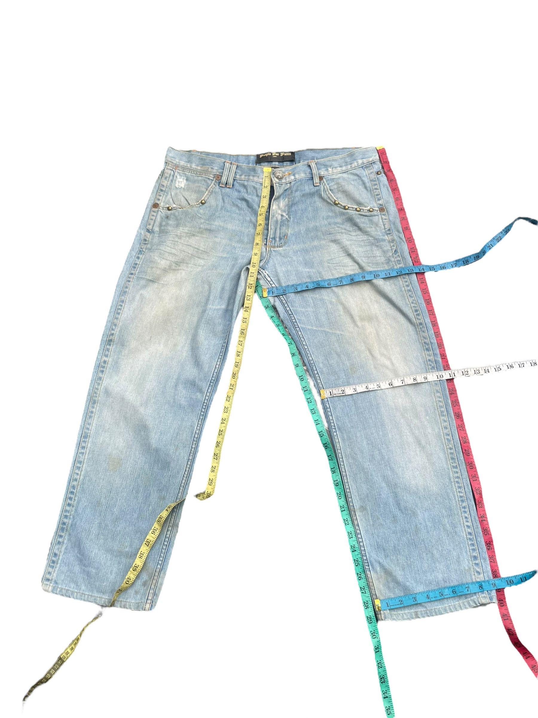 Designer Vintage People For Peace Distresed Denim Size US 40 / EU 56 - 6 Thumbnail