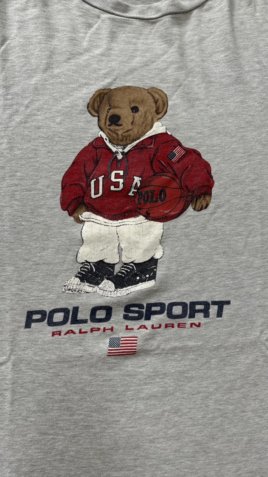 Polo Ralph Lauren × Vintage Vintage and Rare Polo Ralph Lauren Bear USA Tshirt Size US M / EU 48-50 / 2 - 4 Thumbnail