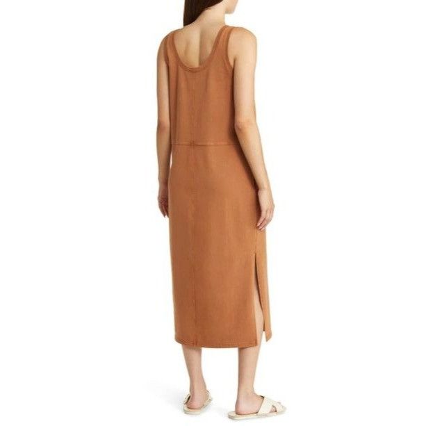 Other CASLON Scoop Neck Paneled Tank Dress In Washed Rust Argan Oi Size M / US 6-8 / IT 42-44 - 15 Thumbnail