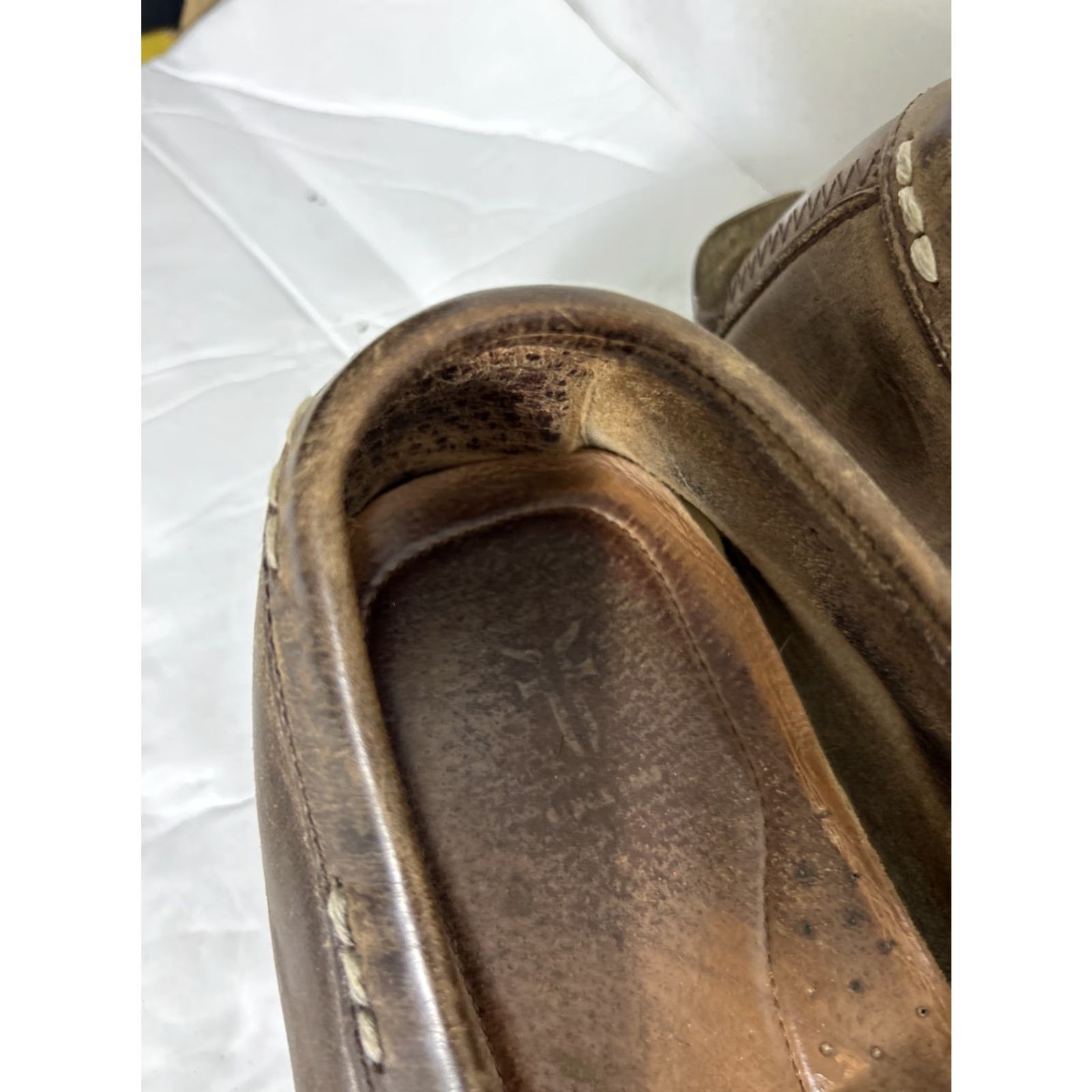 Frye Frye Lewis Venetian Mens Size 10.5 D Brown Casual Loafers Flaw Needs Repair Size US 11 / EU 44 - 6 Thumbnail
