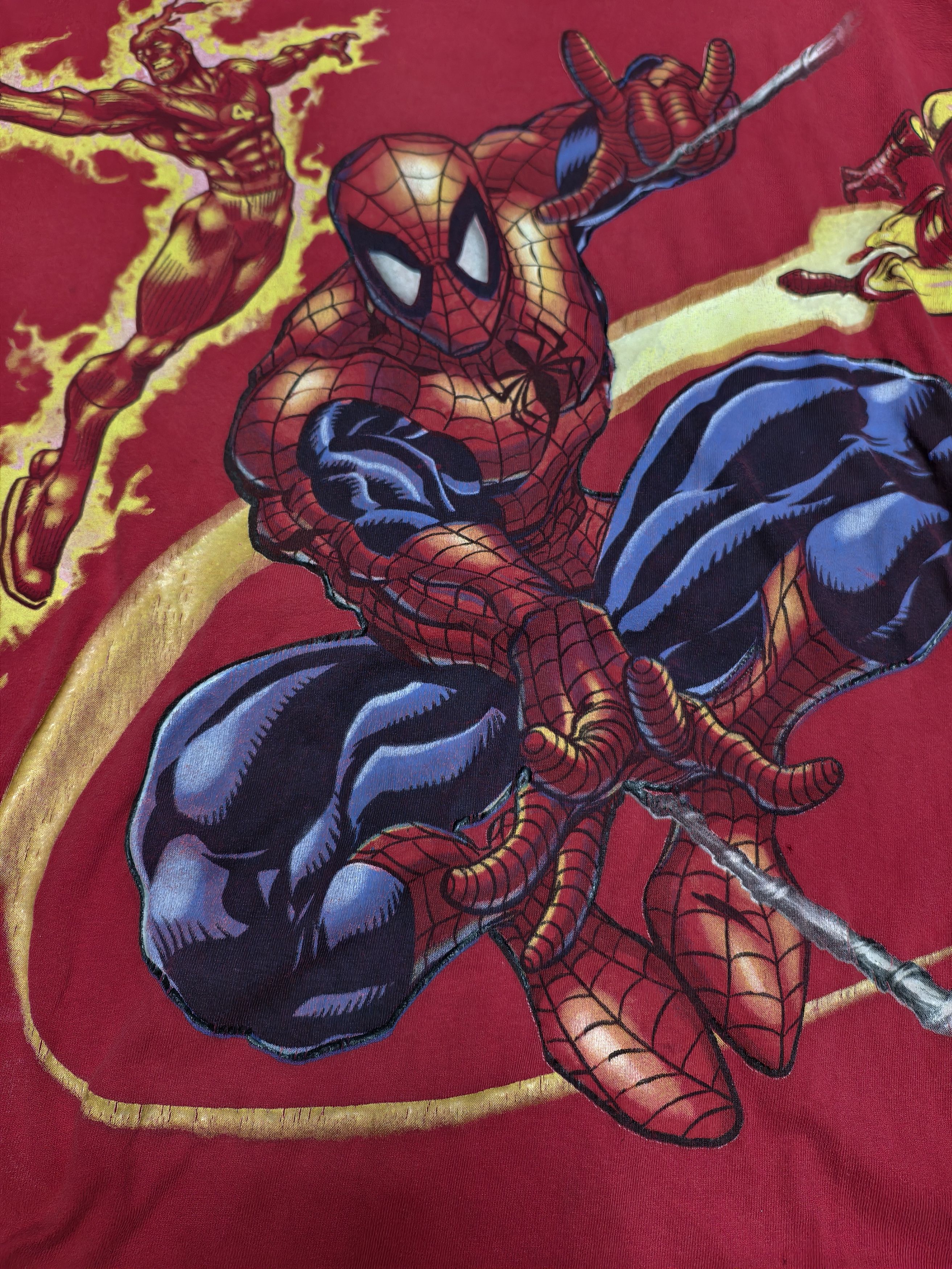 Marvel Comics Vtg Rare Spiderman x Fantastic 4 Size US XL / EU 56 / 4 - 3 Thumbnail