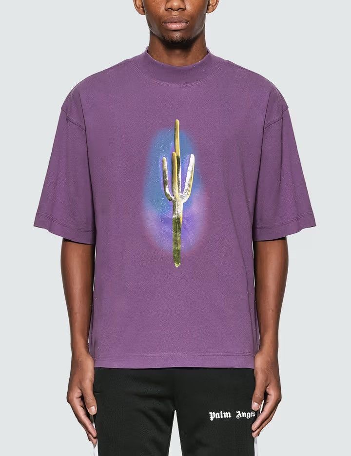 Palm Angels Palm Angels Cactus S/S T-Shirt Purple Size US M / EU 48-50 / 2 - 10 Thumbnail