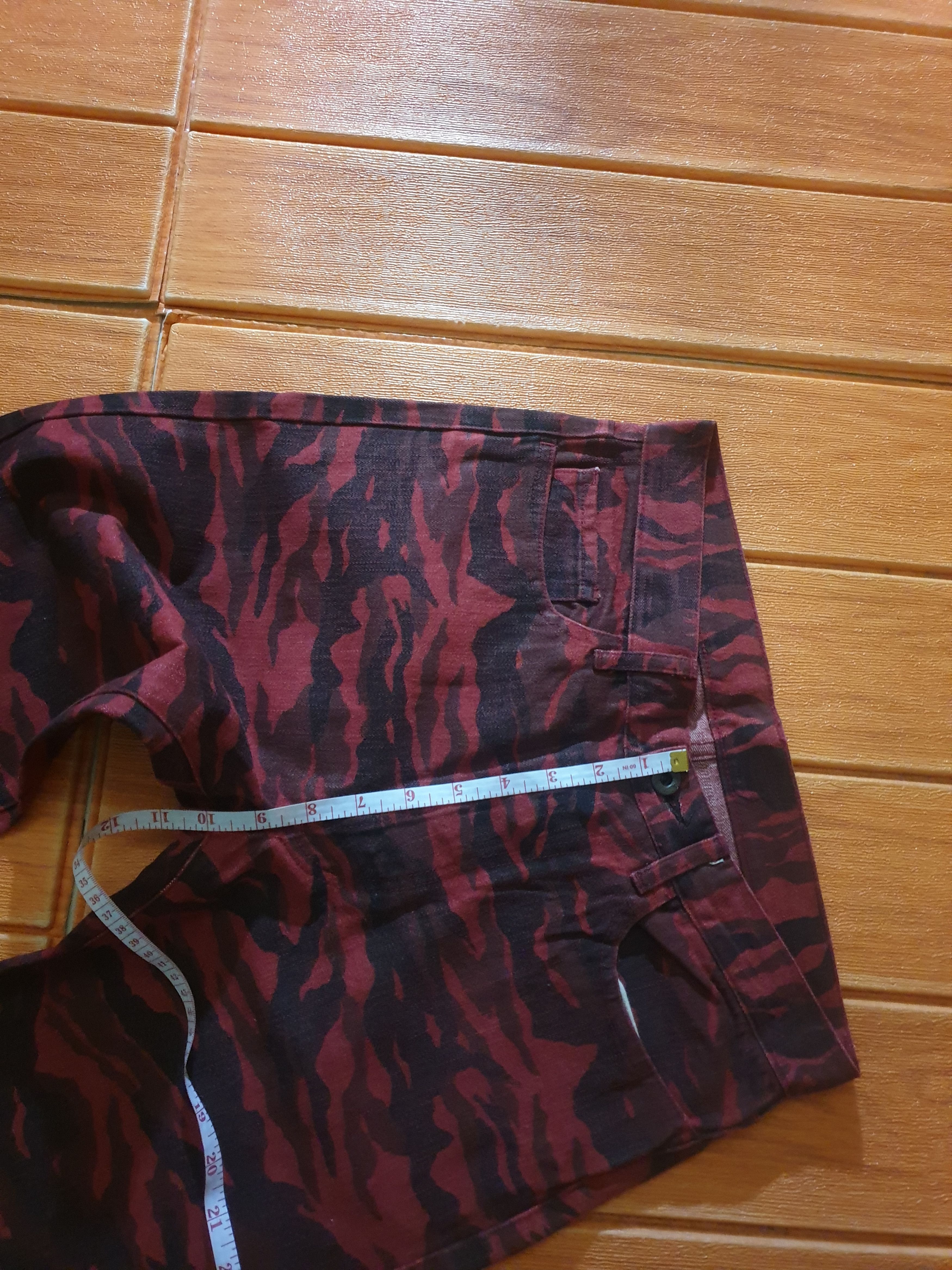 Japanese Brand 💥Rupert Red camo red denim pant Size US 29 - 7 Thumbnail