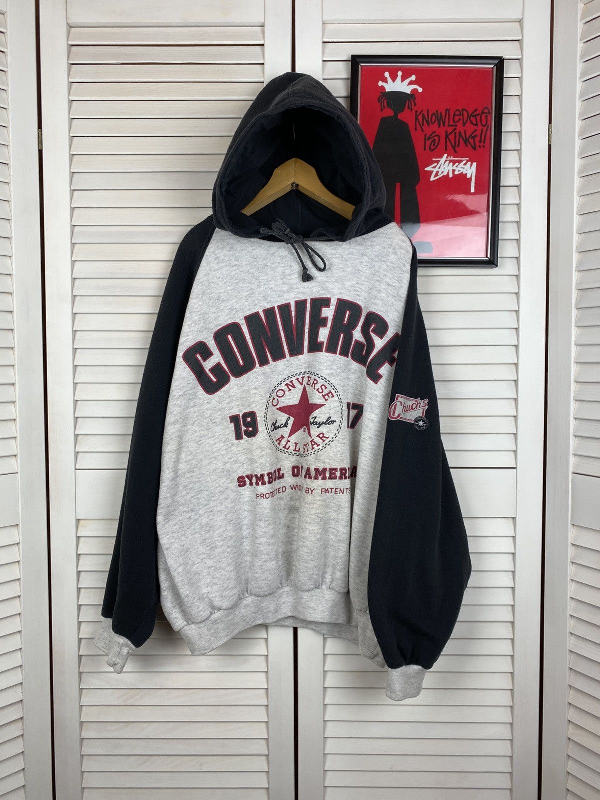 Converse Vintage 90s Hoodie Converse All Star Of America Casual Retro Size US M / EU 48-50 / 2 - 1 Thumbnail