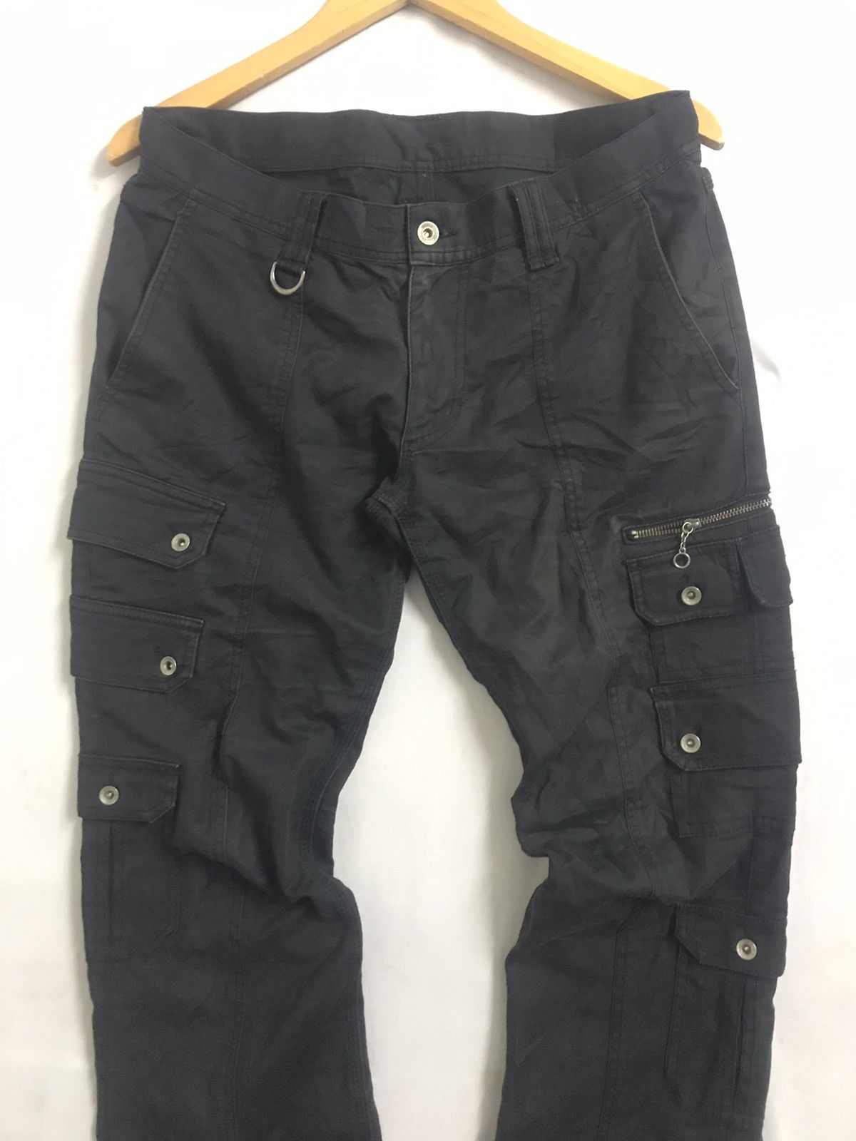 HIDEAWAYS × If Six Was Nine × Seditionaries NICOLE HIDEAWAYS - Japanese Brand Cargo Pants Multi Flare Size US 33 - 2 Thumbnail