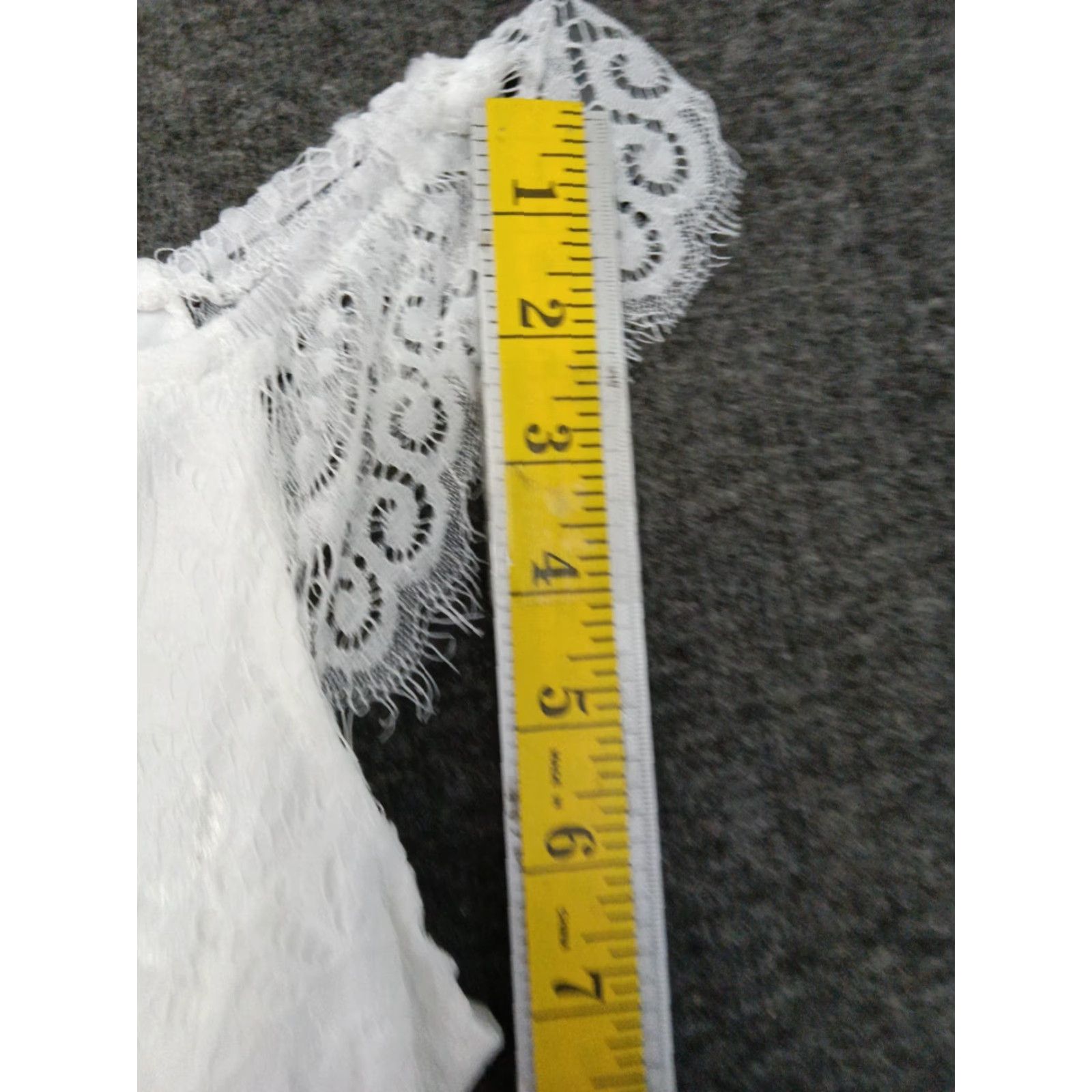 Vintage Allandwell White Lace Dress Women's Sleeveless Strap V-Neck Zip Knee Length Plus Size 2XL Party Cocktail Formal Summer Spring Size XXL / US 16-18 / IT 52-54 - 6 Thumbnail