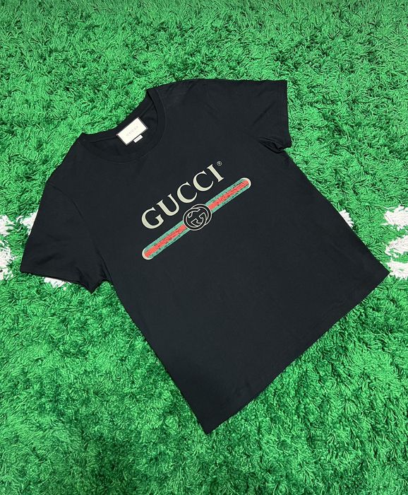 Gucci Gucci Classic Logo Black Tee | Grailed