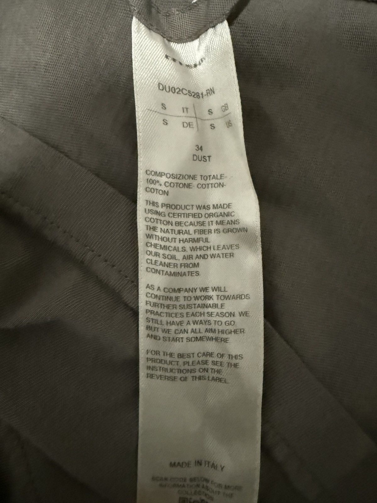 Rick Owens Dust Rick Owen’s over layer sweatshirt Size US XS / EU 42 / 0 - 4 Thumbnail