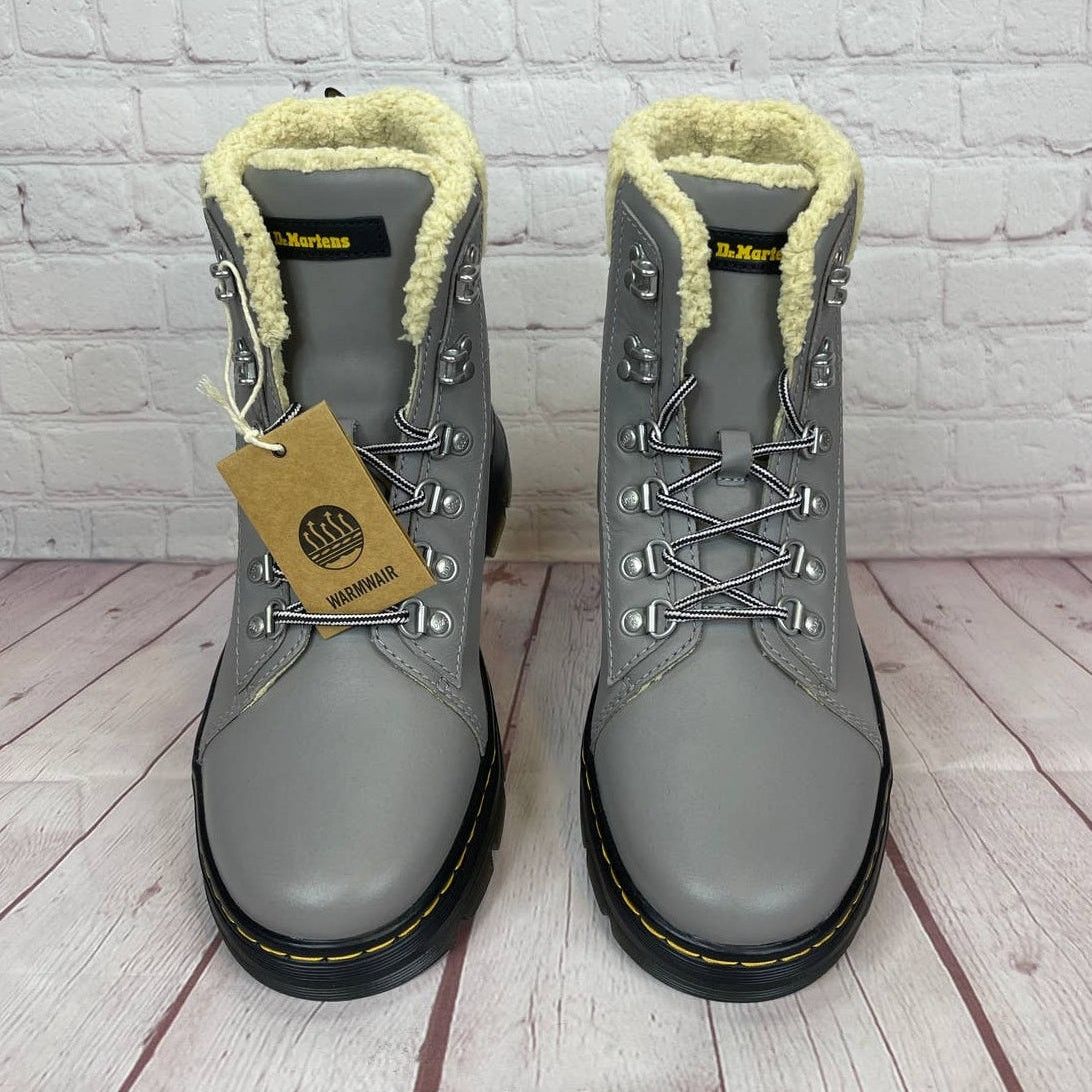 Dr. Martens Dr.Martens Combs With Faux Fur Lined Utility Grey Boots Size US 9 / IT 39 - 7 Thumbnail
