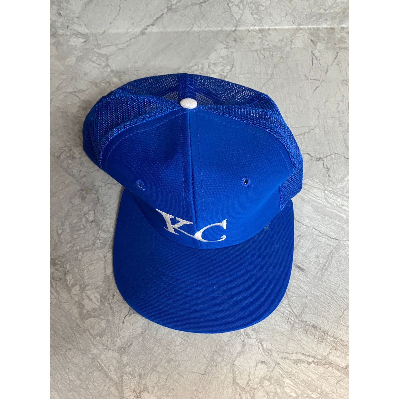 MLB Vintage Kansas City Royals Blue and White MLB Snapback Hat Size ONE SIZE - 3 Thumbnail
