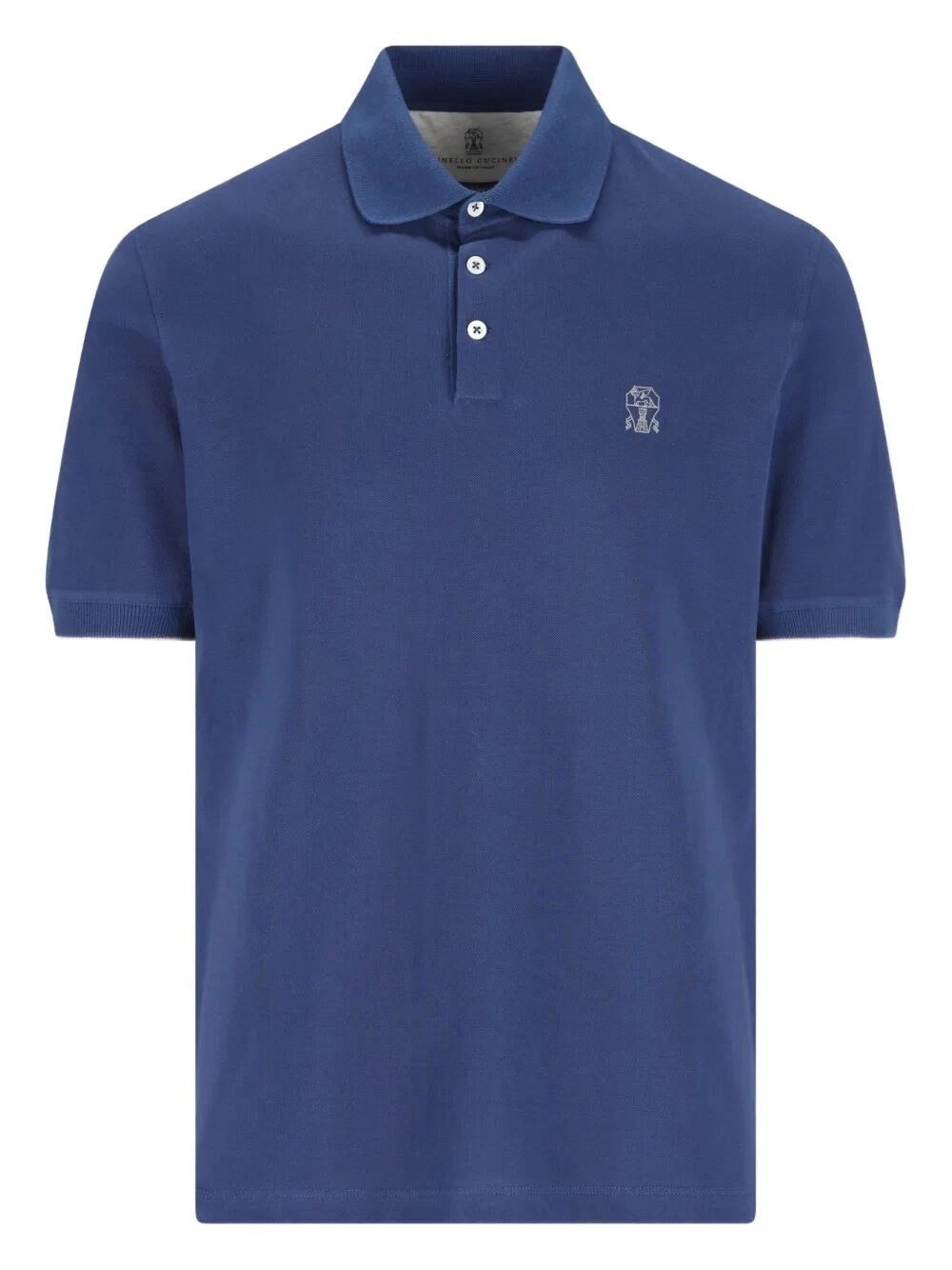 Brunello Cucinelli Short Sleeve Polo Shirt with Logo Size US S / EU 44-46 / 1 - 1 Thumbnail