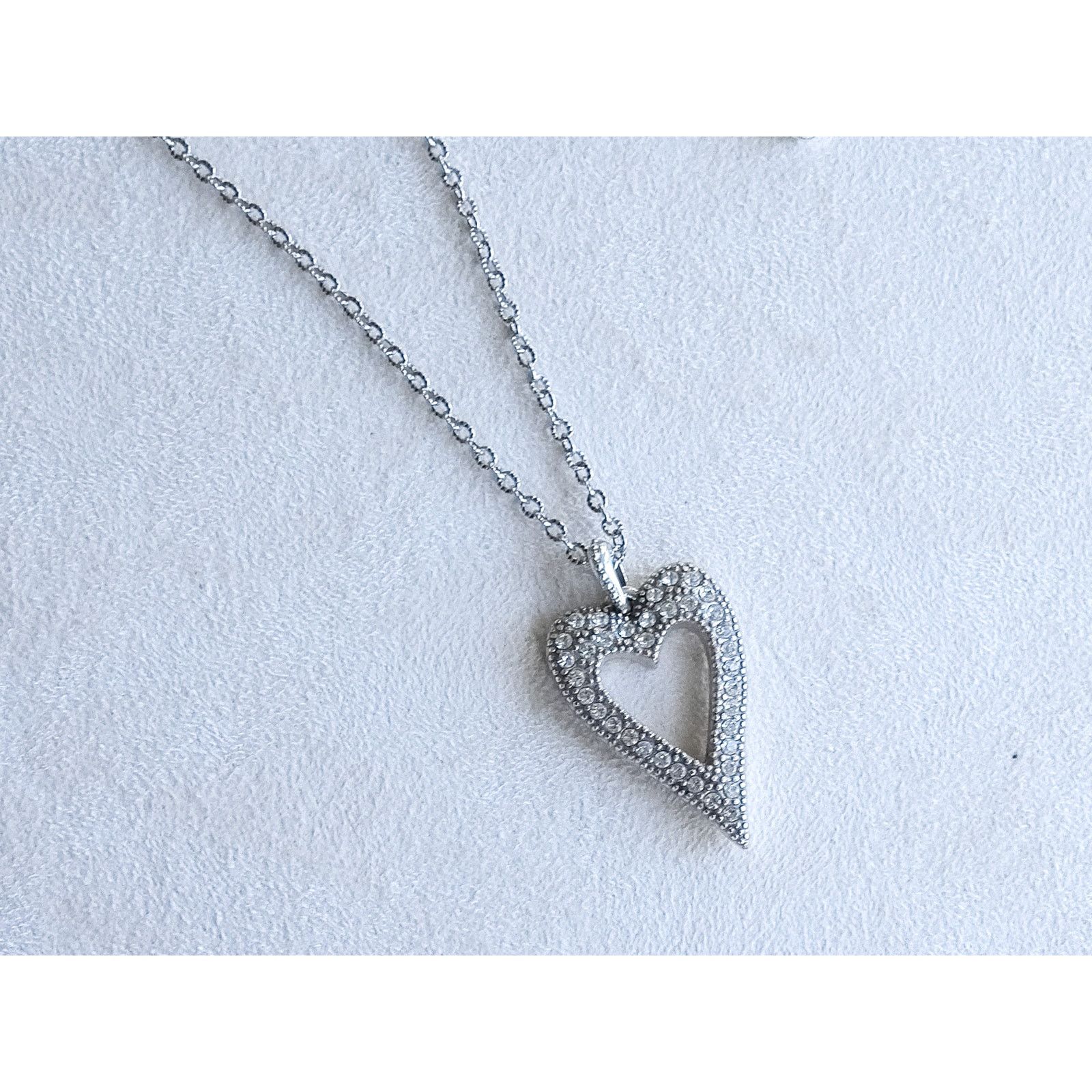 Brighton Brighton Bella Mia Reversible Heart Pendant Necklace Pave Size ONE SIZE - 5 Thumbnail