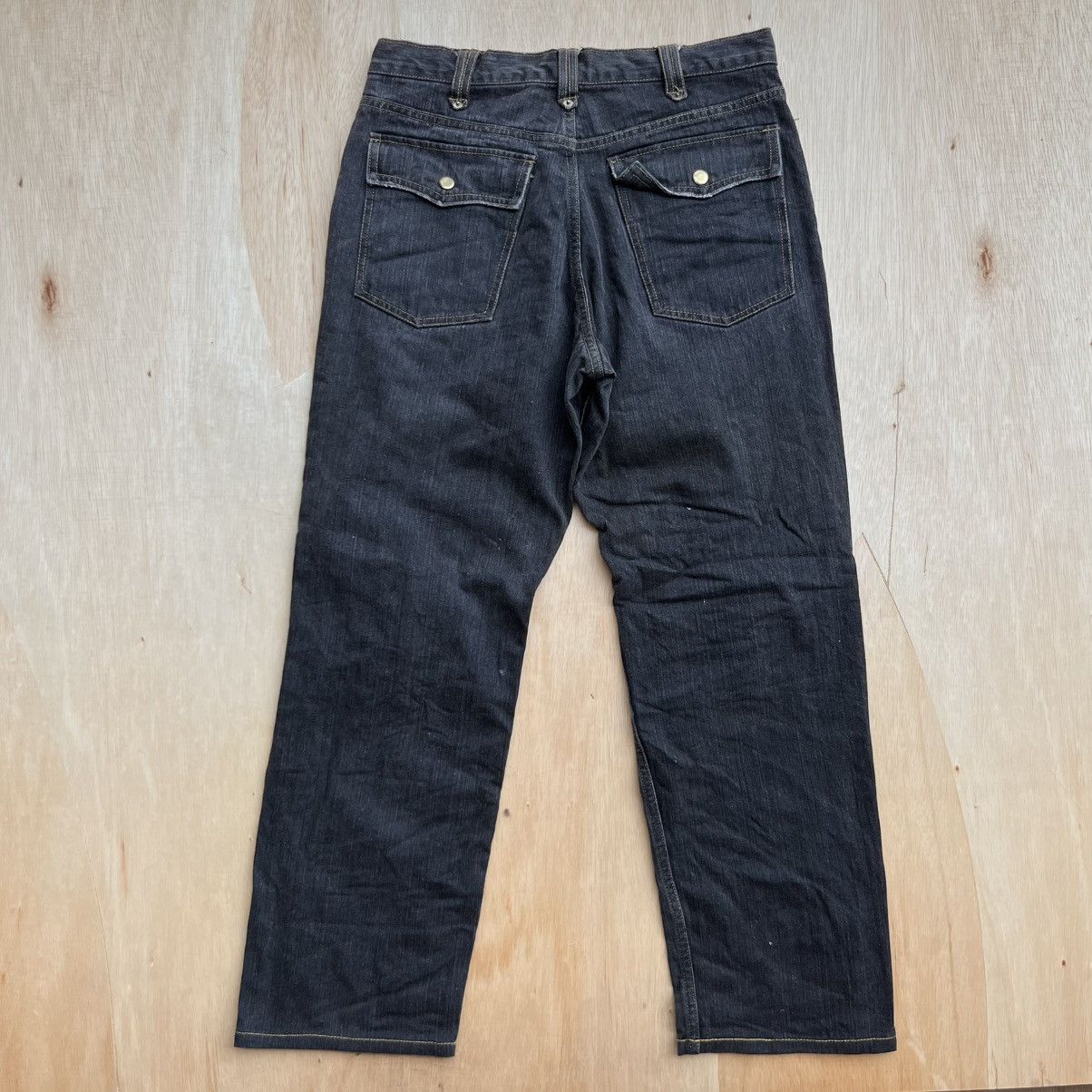 If Six Was Nine EXHBITIONIST DISTRESSED DENIM BLACK WASHED ARCHIVAL CLOTHING Size US 30 / EU 46 - 4 Thumbnail