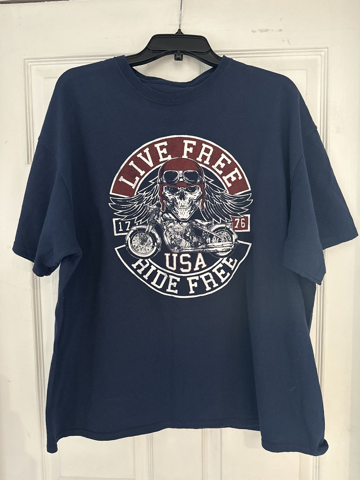 Vintage Live free ride free motorcycle skull Size US XXL / EU 58 / 5 - 1 Preview