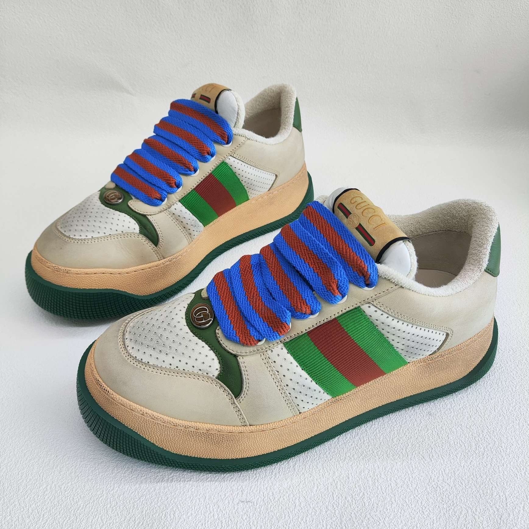 Gucci Gucci Leather Multi Lowtop Sneakers 9 Men Size US 9 / EU 42 - 1 Thumbnail
