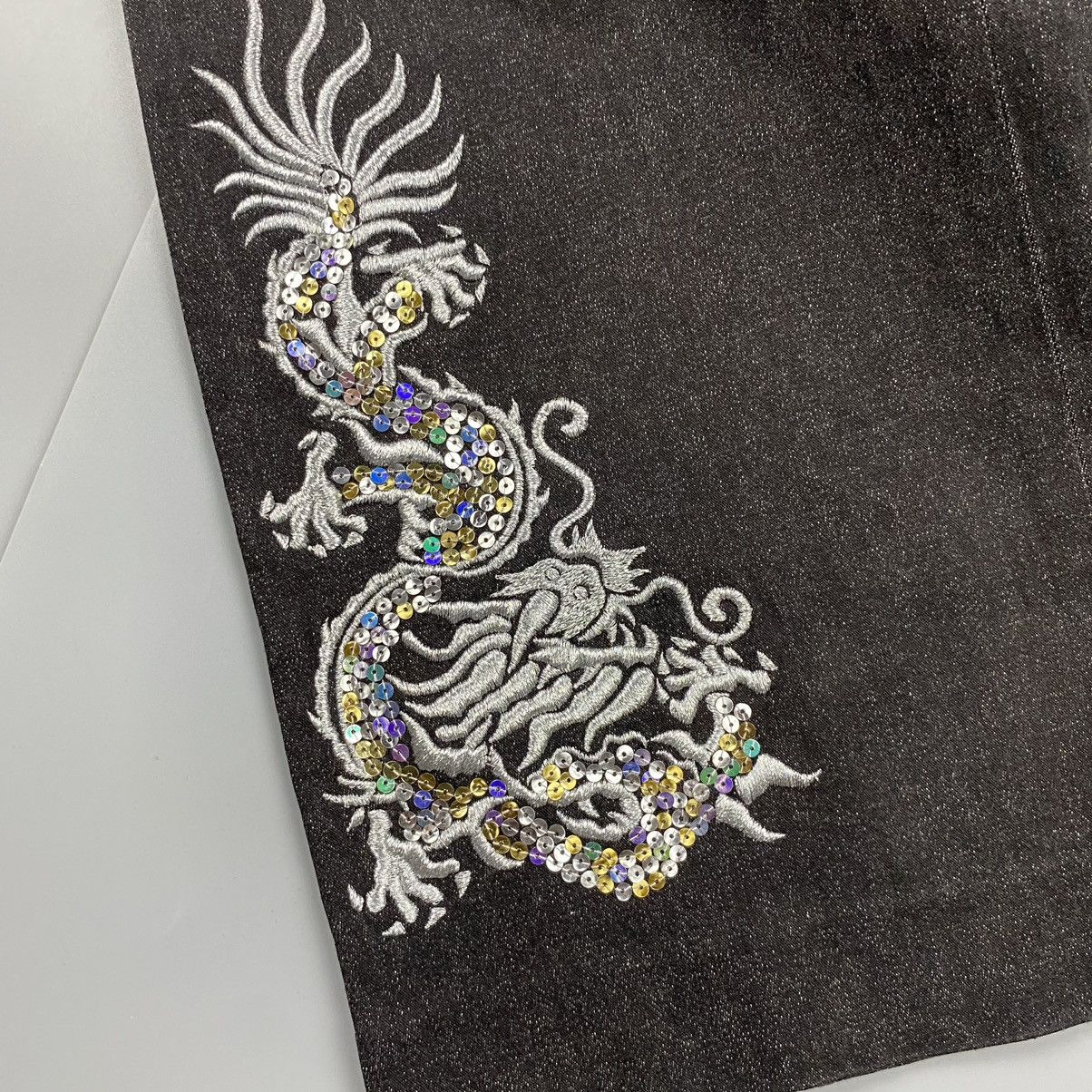 Vivienne Tam Vivienne Tam Bootcut Dragon Embroidered with Sequins Size 28" / US 6 / IT 42 - 9 Thumbnail