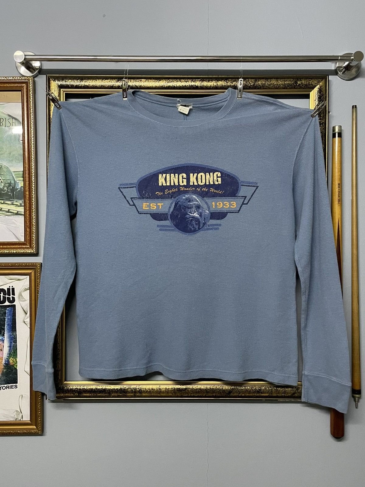 Vintage Vintage Y2K King Kong The Movier Thermal Distressed Tee Size US L / EU 52-54 / 3 - 1 Thumbnail