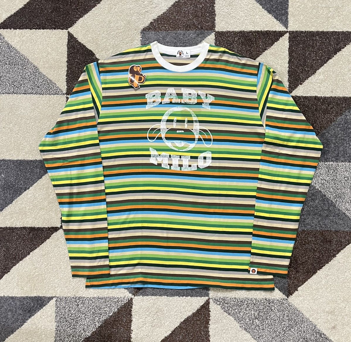 Bape Bape Baby Milo Striped LS Size US L / EU 52-54 / 3 - 1 Thumbnail