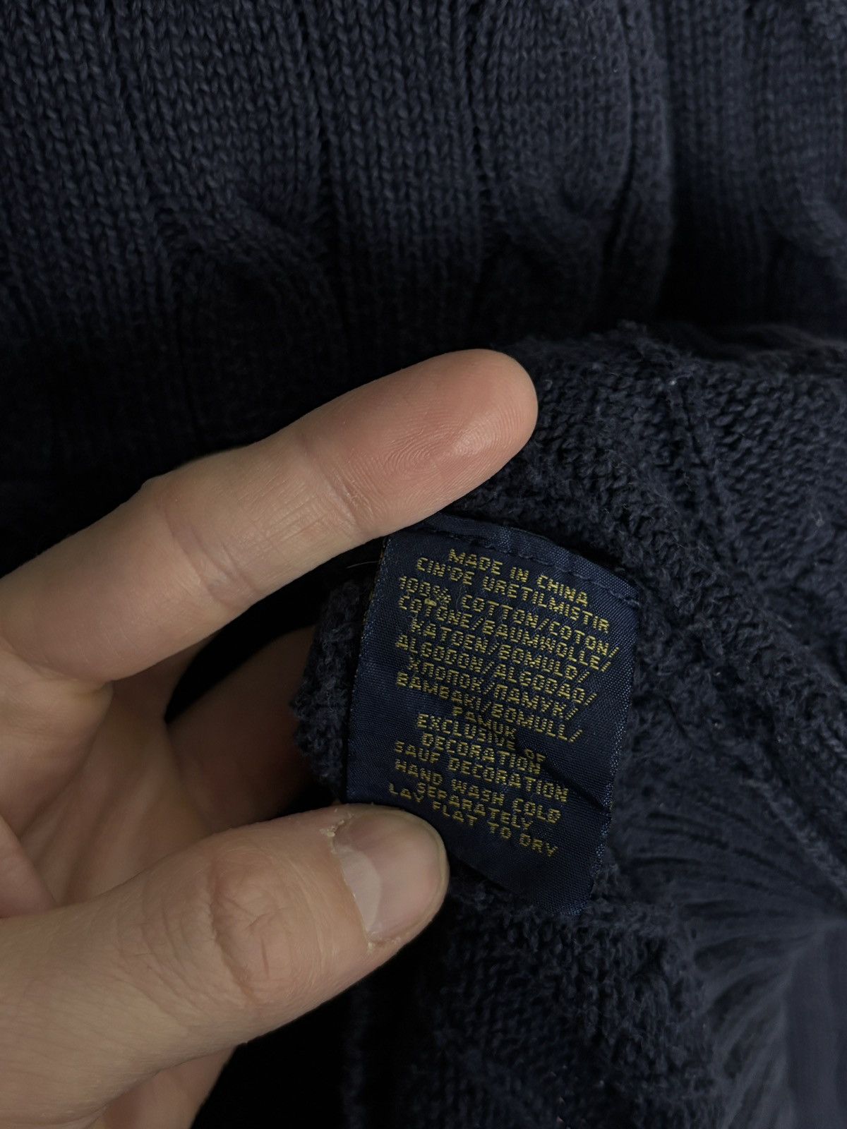 Polo Ralph Lauren Polo Ralph Lauren Cable Knit Sweater Vintage Pullover Size US L / EU 52-54 / 3 - 7 Thumbnail