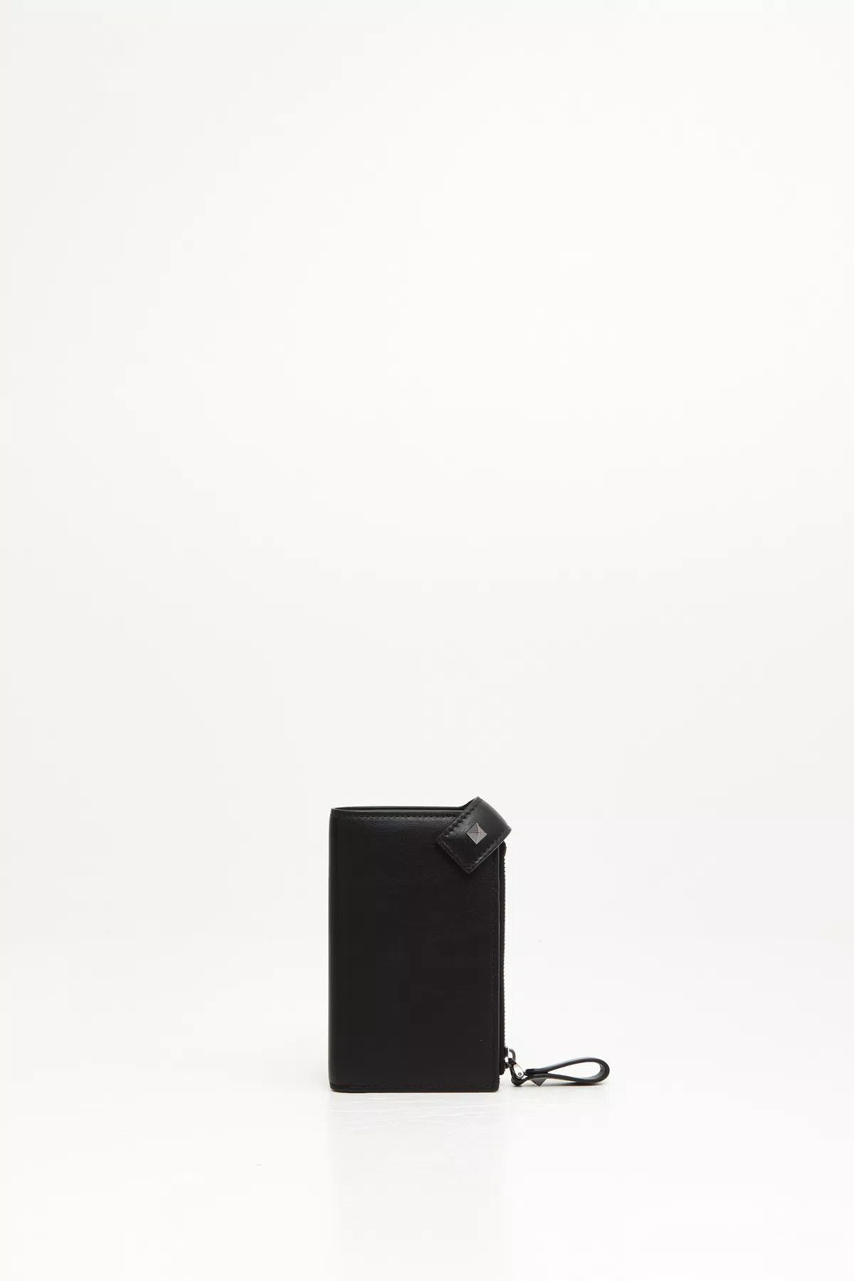 Valentino oc11z0725 Size:OS/ Zip Card Holder In Calfskin in Black Size ONE SIZE - 1 Thumbnail