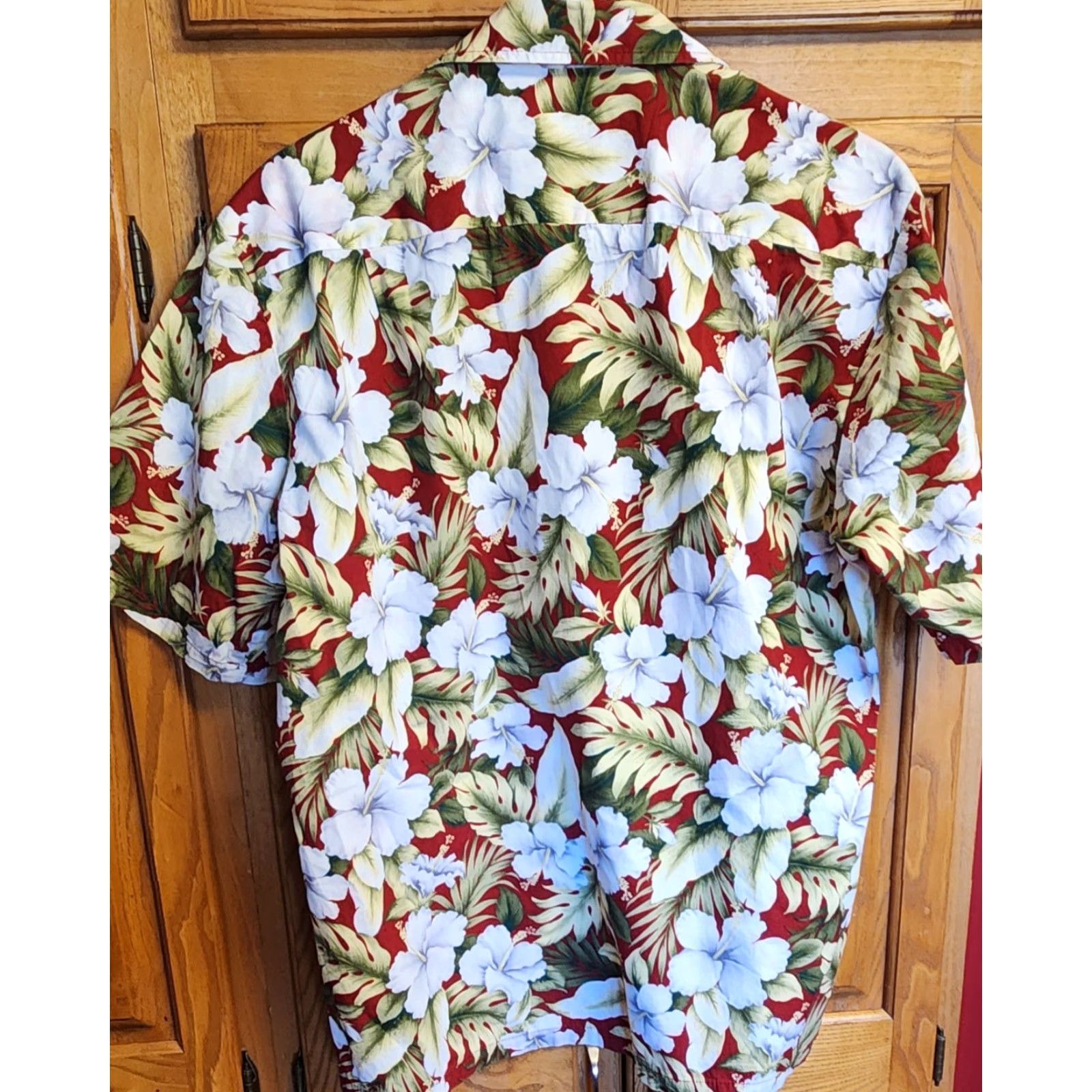 Vintage VINTAGE Hawaii Shirt Men L Large Short Sleeve Hawaiian Floral AOP Cotton USA MADE Size US L / EU 52-54 / 3 - 4 Thumbnail