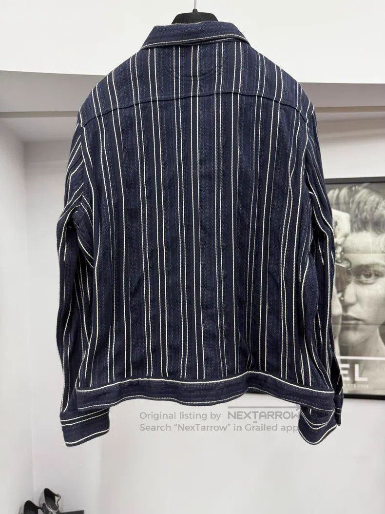 Dior Dior Blue and white vertical striped denim jacket Size XXS / US 00 / IT 34 - 3 Thumbnail