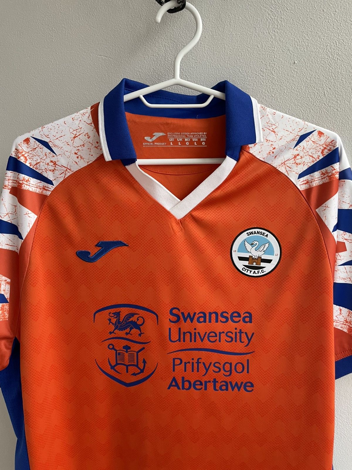 Joma SWANSEA CITY 2022 2023 AWAY FOOTBALL SHIRT SOCCER JERSEY Jom Size US L / EU 52-54 / 3 - 7 Thumbnail