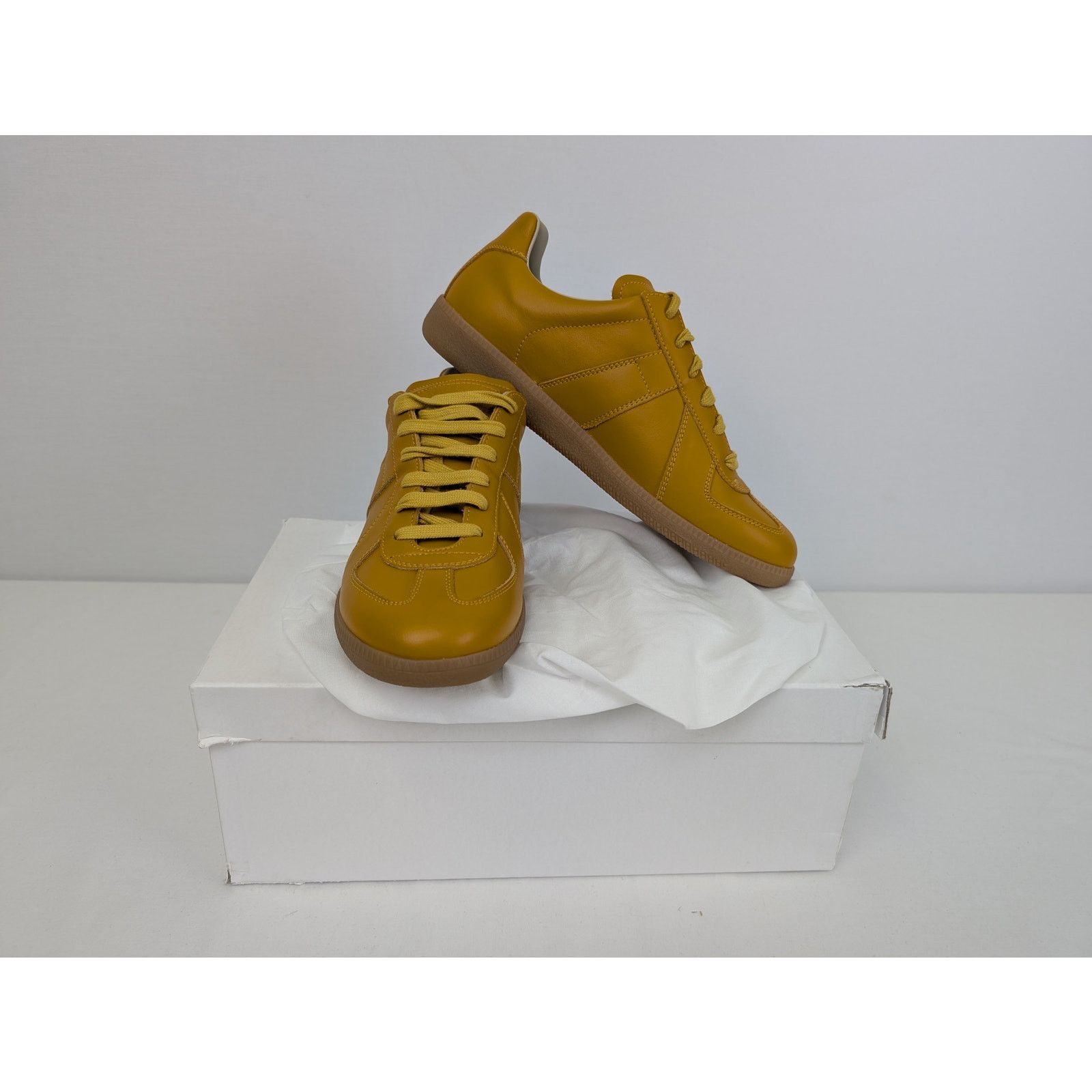 Maison Margiela o1rshd1 Low-Top Sneakers in Mustard Yellow Size US 8 / EU 41 - 20 Thumbnail