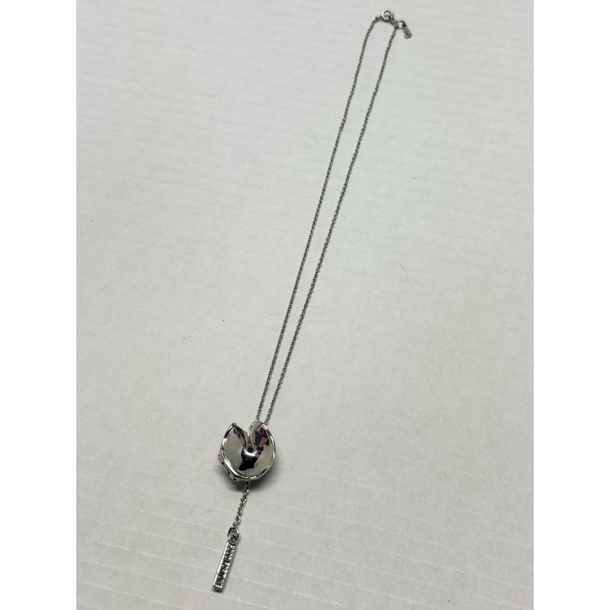 Other New Silver Fortune Cookie Necklace Size ONE SIZE - 4 Thumbnail