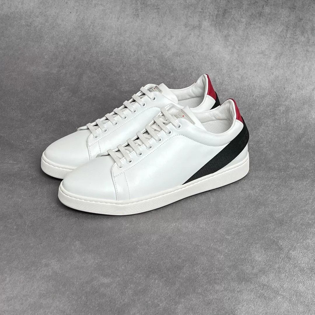 Kiton Kiton Leather White Lowtop Sneakers 7 Men Size US 7 / EU 40 - 1 Thumbnail