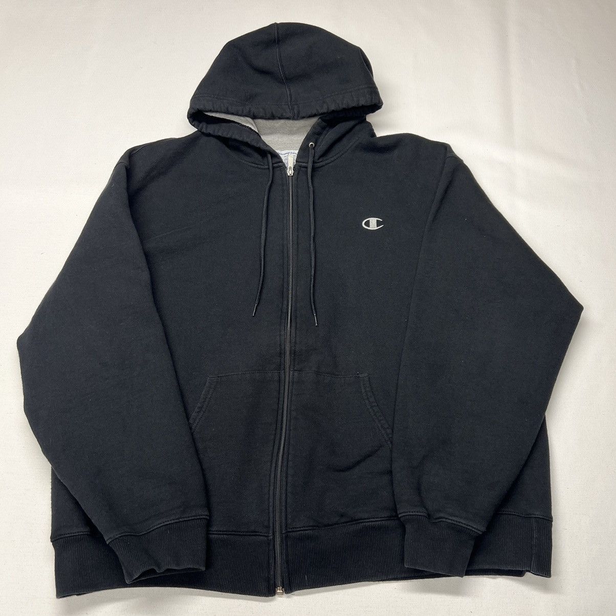 Champion Champion Hoodie Black Zip Sweatshirt Sweater Logo Authentic Size US XXL / EU 58 / 5 - 1 Thumbnail