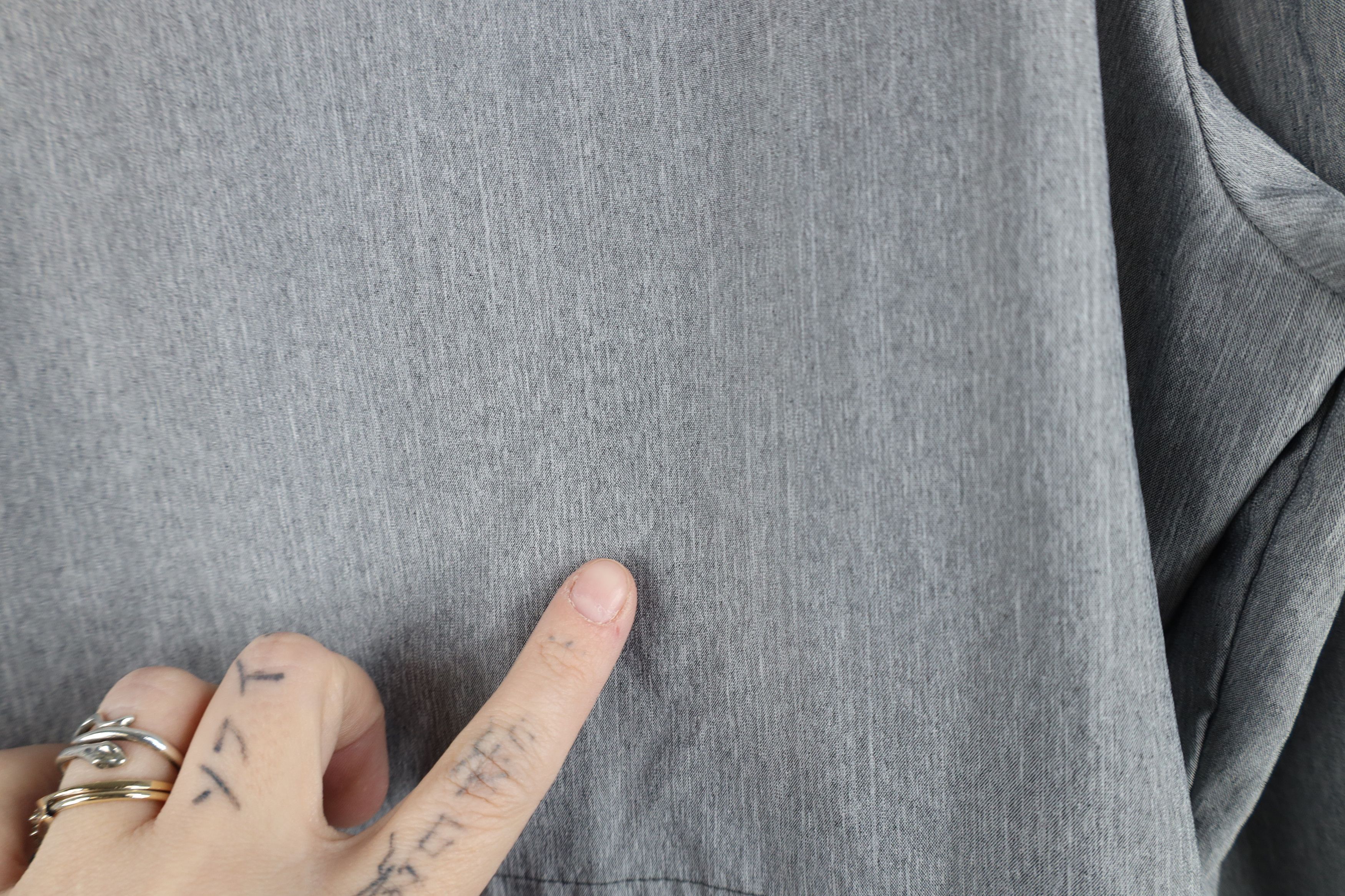 The North Face The North Face Spell Out Chambray Collared Button Shirt Gray Size M / US 6-8 / IT 42-44 - 12 Thumbnail