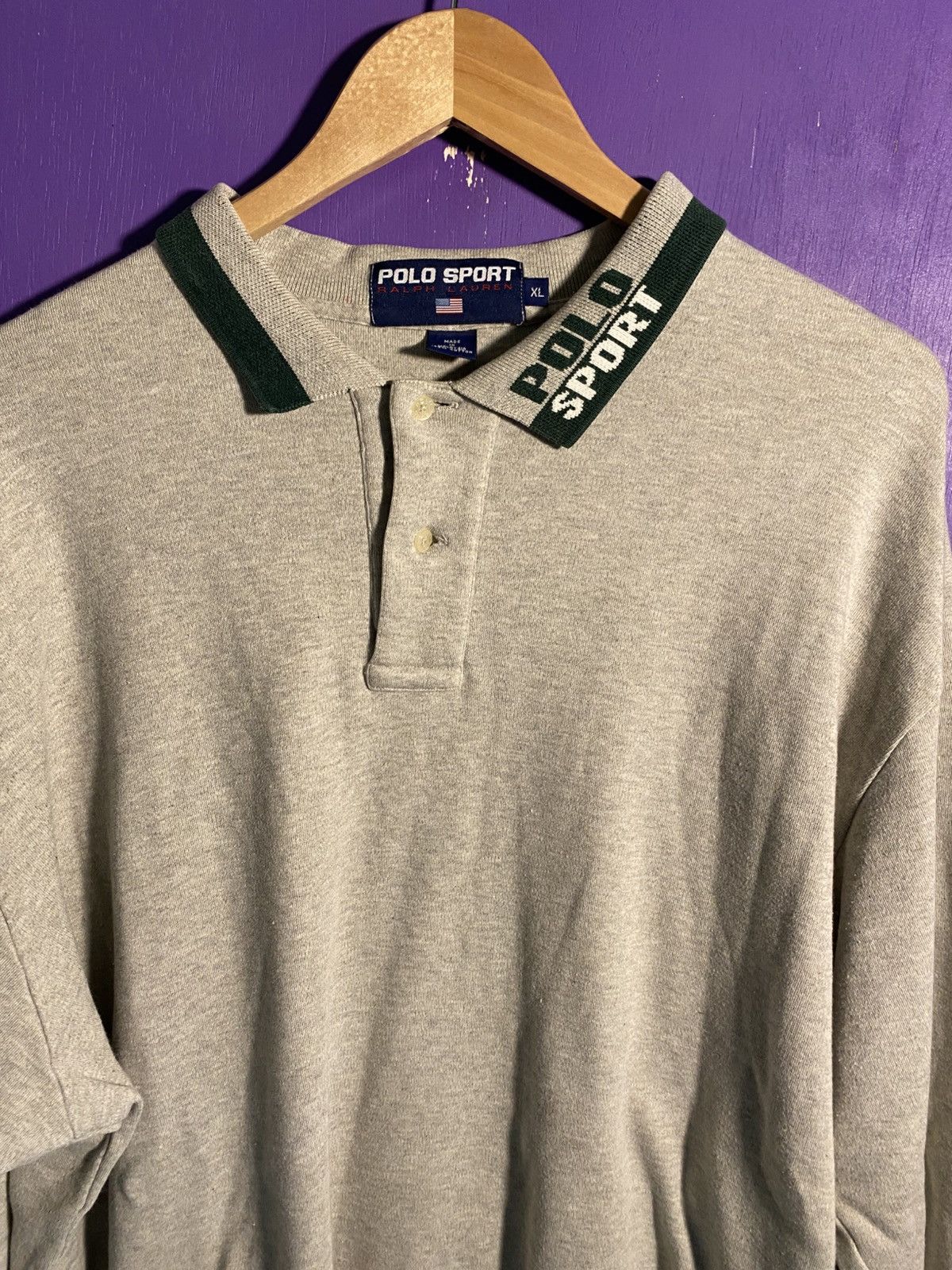 Polo Ralph Lauren Vintage 90s Polo sport long-sleeve polo shirt Size US XL / EU 56 / 4 - 3 Thumbnail