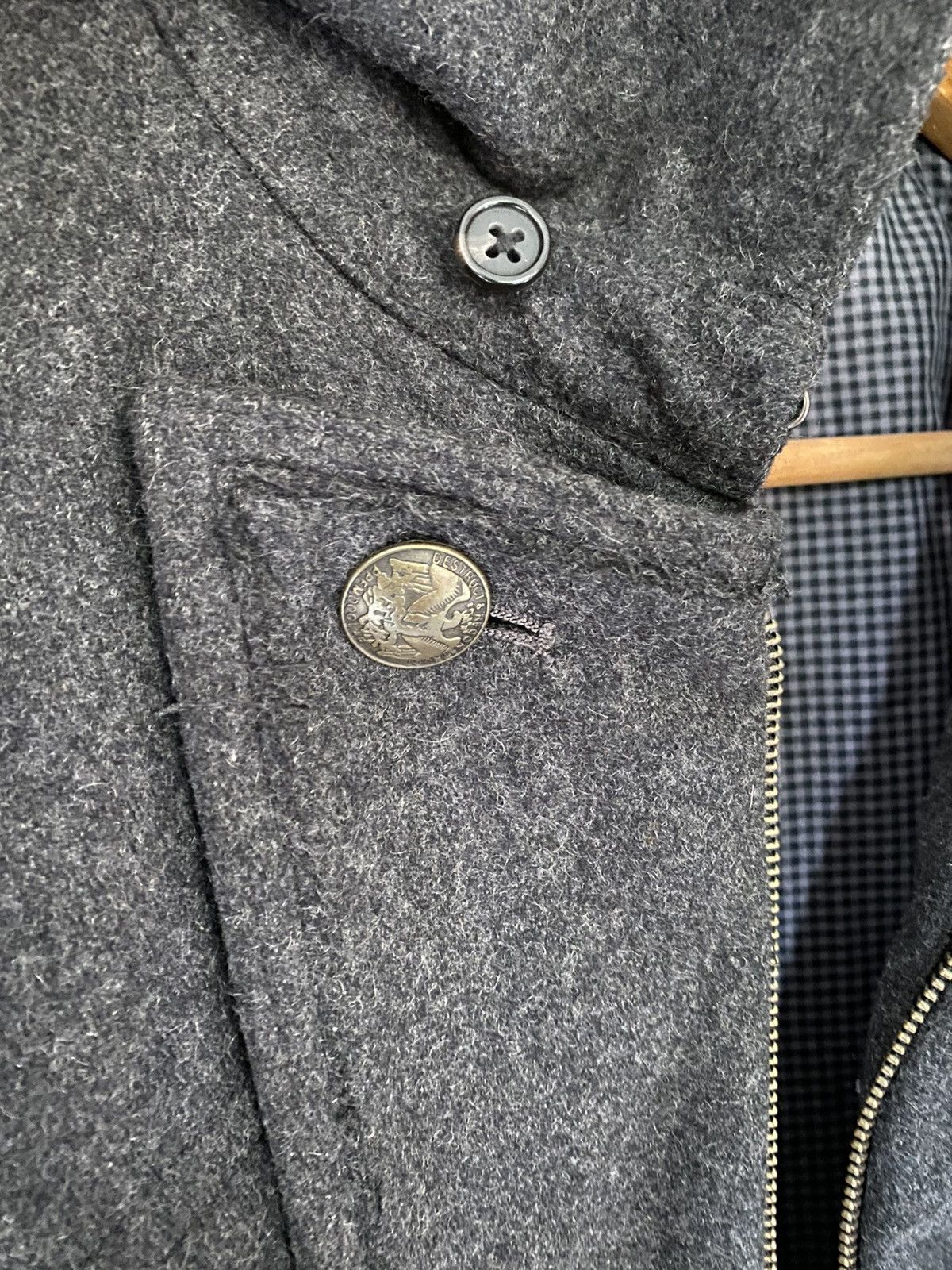 PPFM 2000s PPFM Punk Napoleon Hem removable Wool Jacket Size US M / EU 48-50 / 2 - 15 Thumbnail