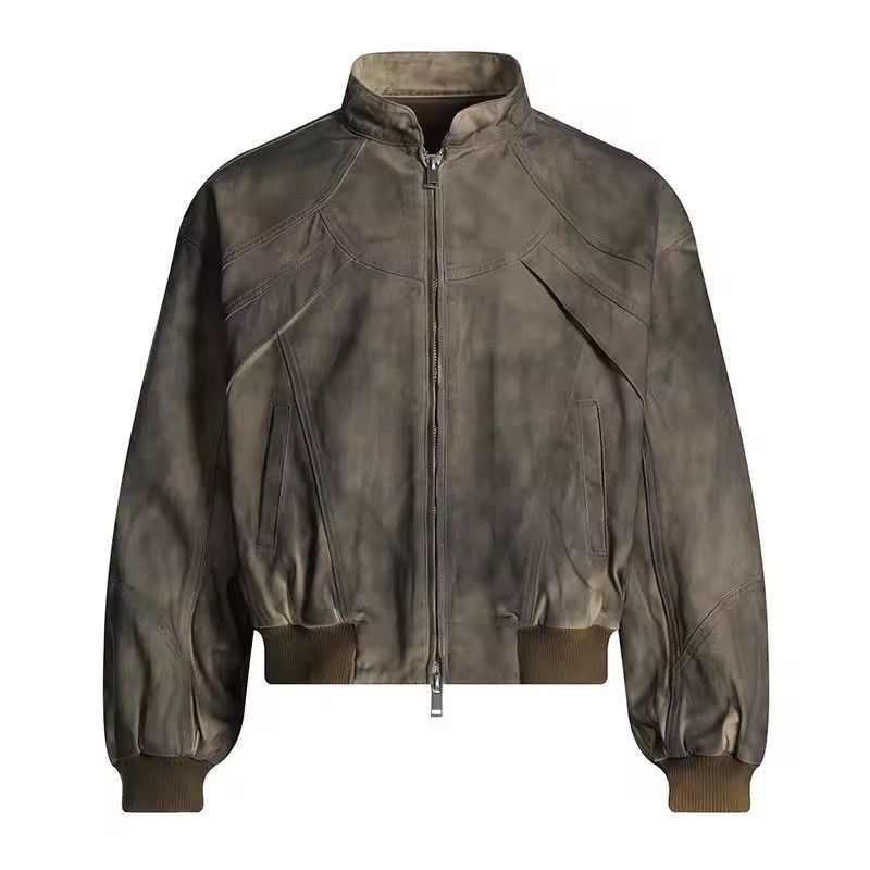Vintage Y2K Washed Streetwear Brown Denim Jacket Size US XL / EU 56 / 4 - 1 Thumbnail