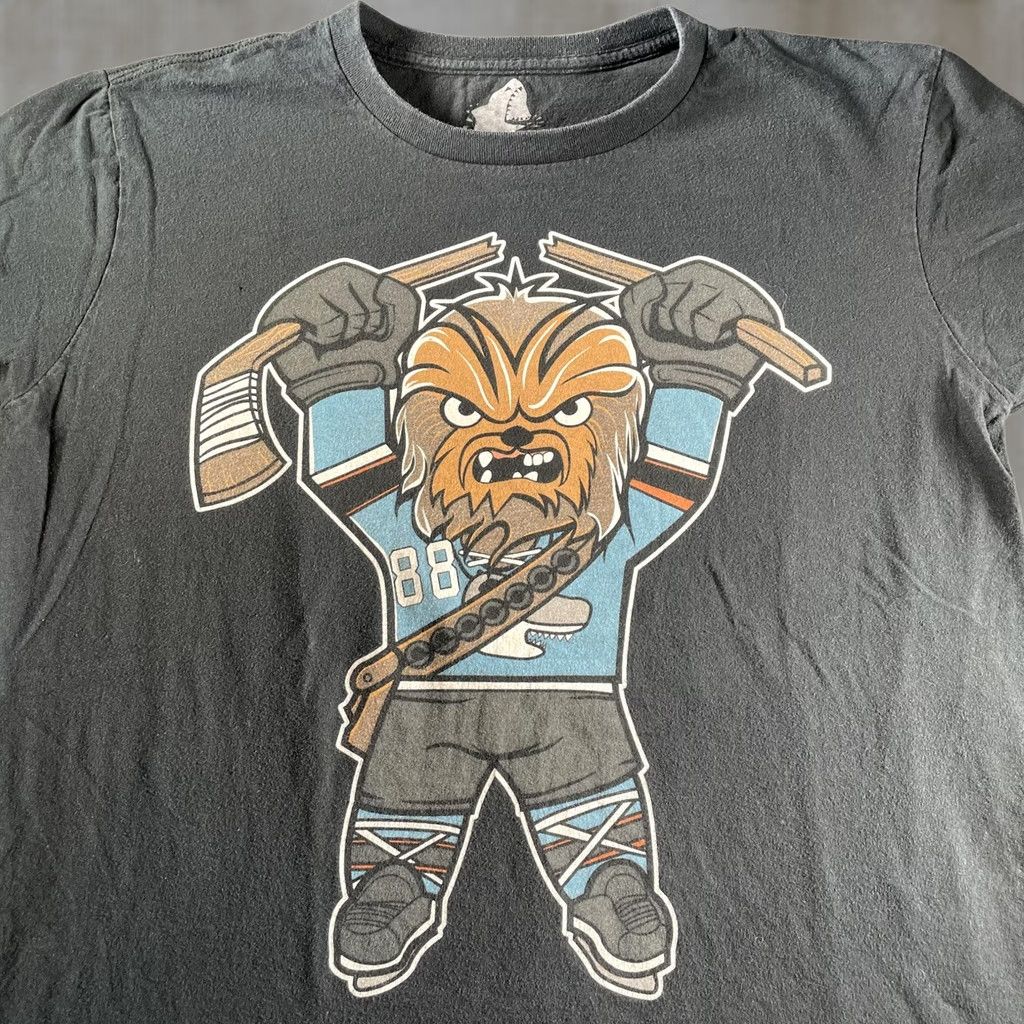 Star Wars Star Wars Chewbacca Shirt Mens L Black Blue Jawmetry Hockey Graphic Tee 88 Size US L / EU 52-54 / 3 - 1 Thumbnail