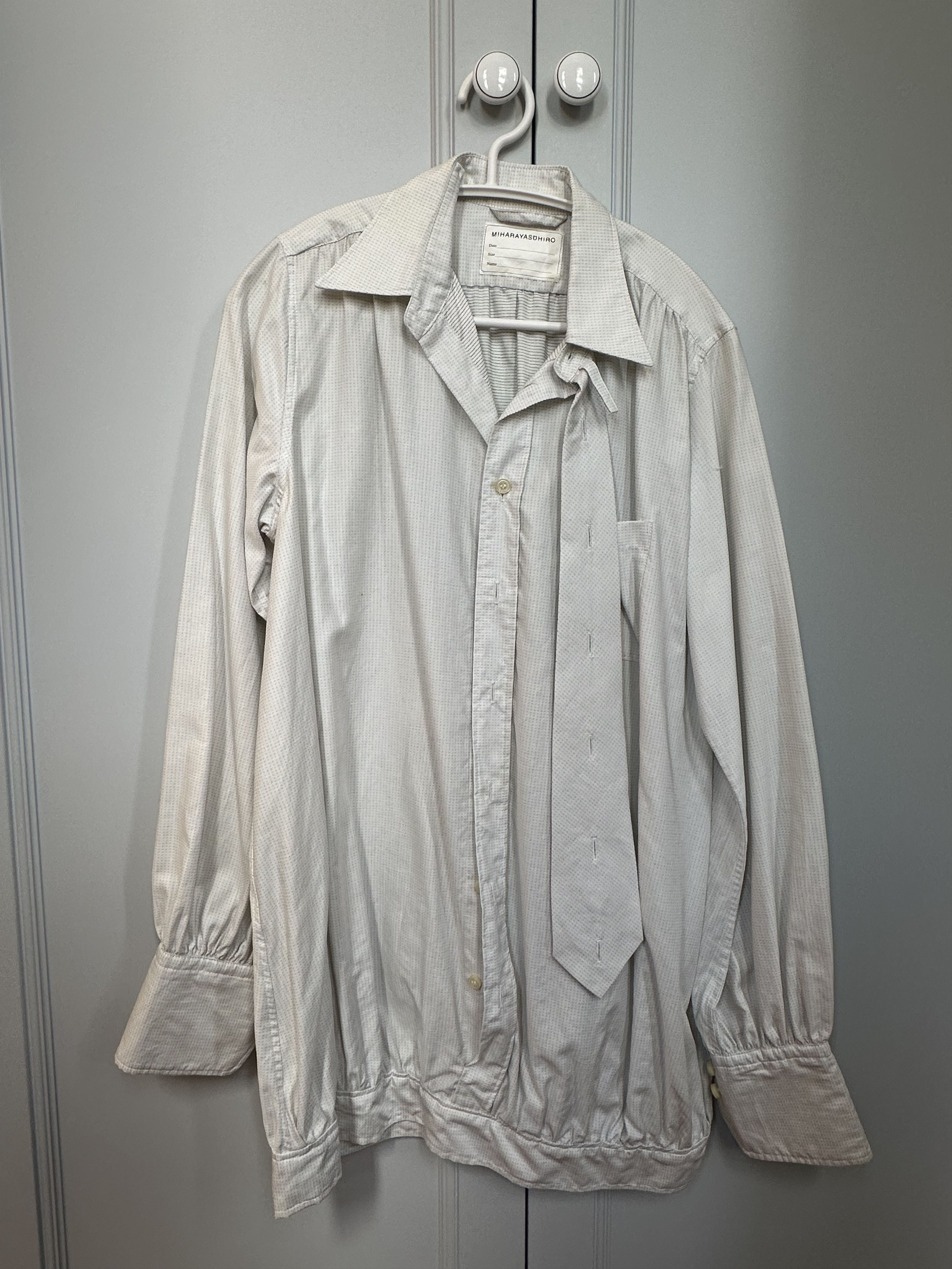 image of Miharayasuhiro Collar Button Shirt in White, Men's (Size Small)