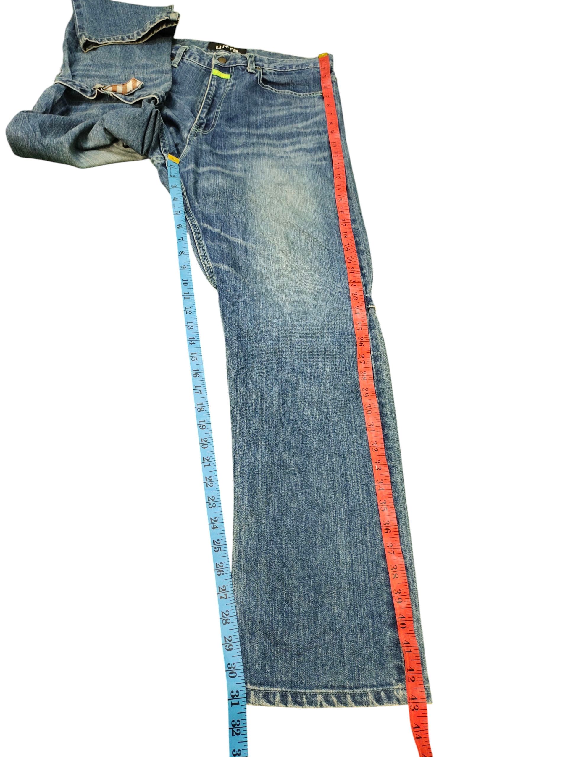 Comme des Garcons × Undercover Japanese Brand Ultra Violet Japan Clawmark Faded Denim Jeans Size US 34 / EU 50 - 16 Thumbnail