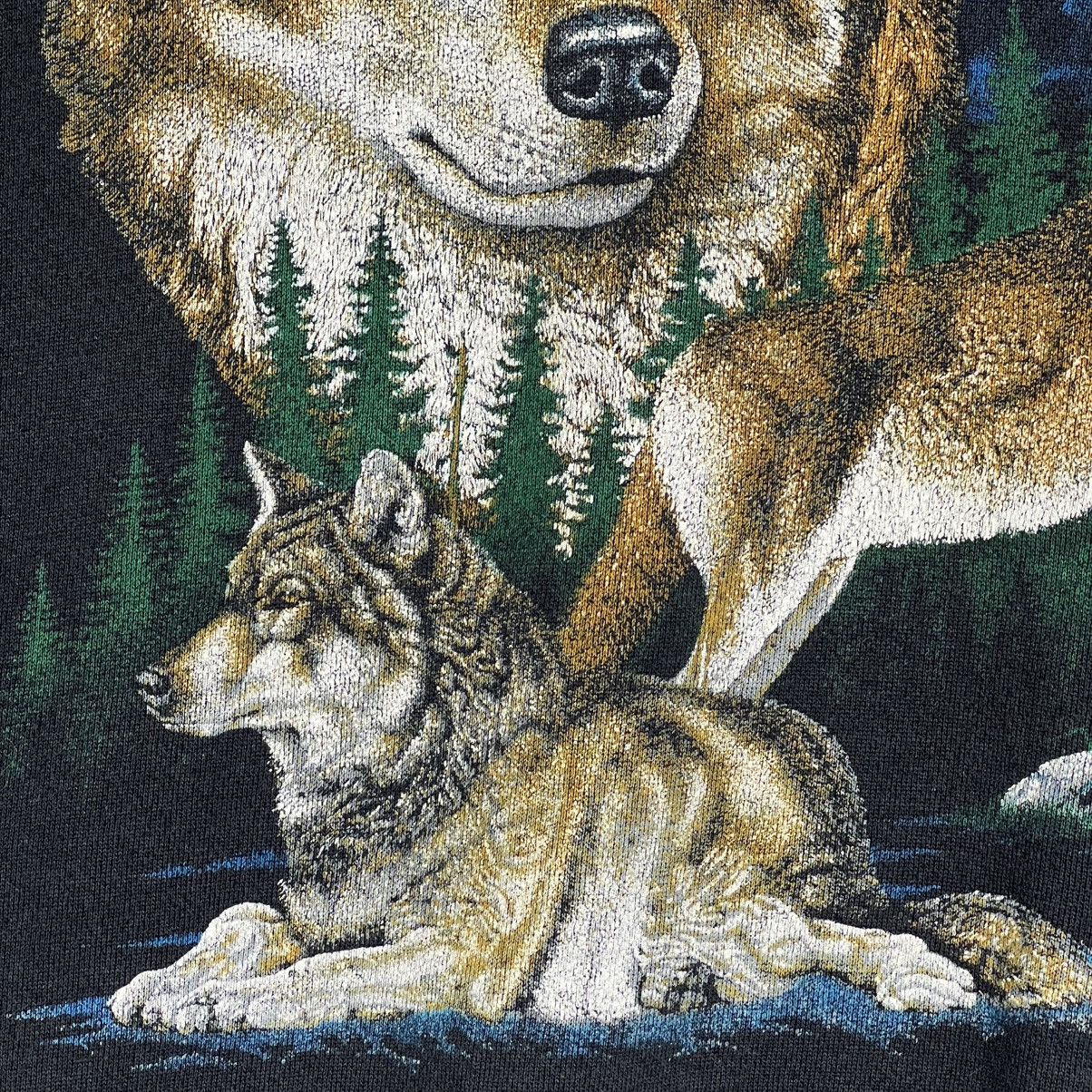Vintage 90s Vintage Animal Art Sweatshirt Size US XL / EU 56 / 4 - 7 Thumbnail