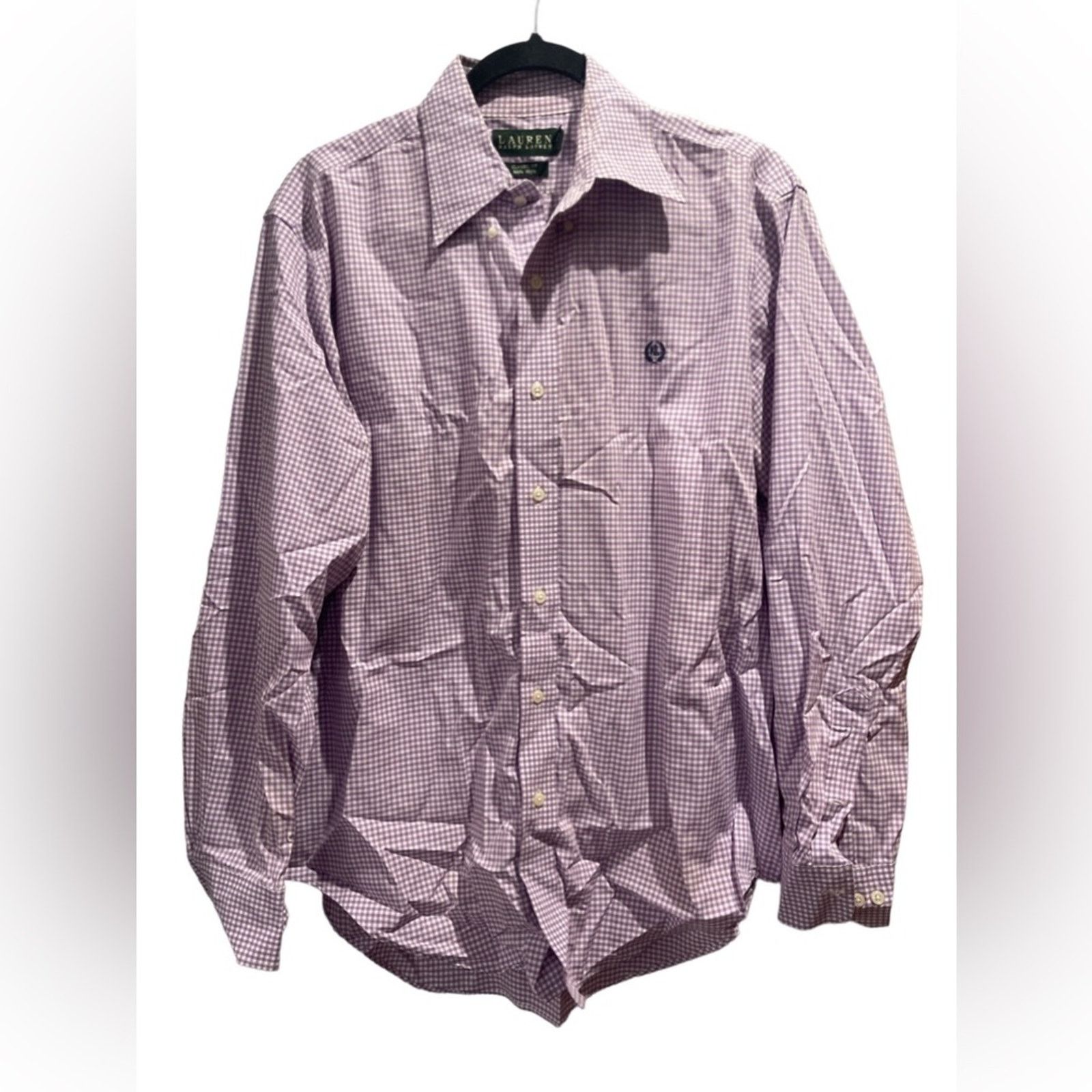 Lauren Ralph Lauren Ralph Lauren Men's Classic-Fit Purple Checkered Shirt Sz 16 Size US L / EU 52-54 / 3 - 2 Thumbnail