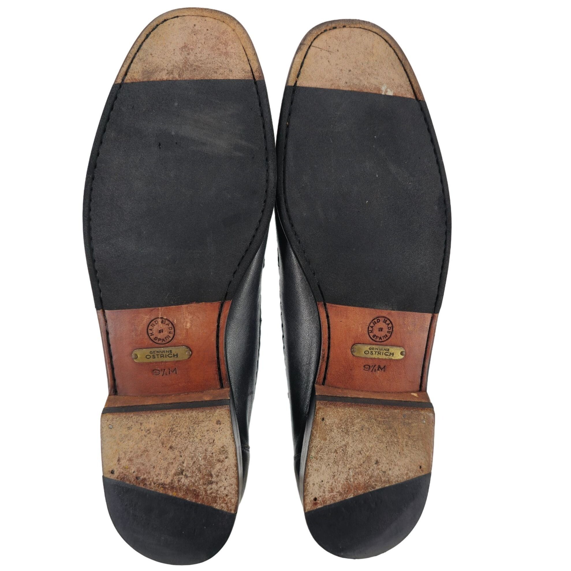 Other Avventura Exotic Gray Grey Ostrich Leather Dress Shoes Men S Size US 9.5 / EU 42-43 - 3 Thumbnail
