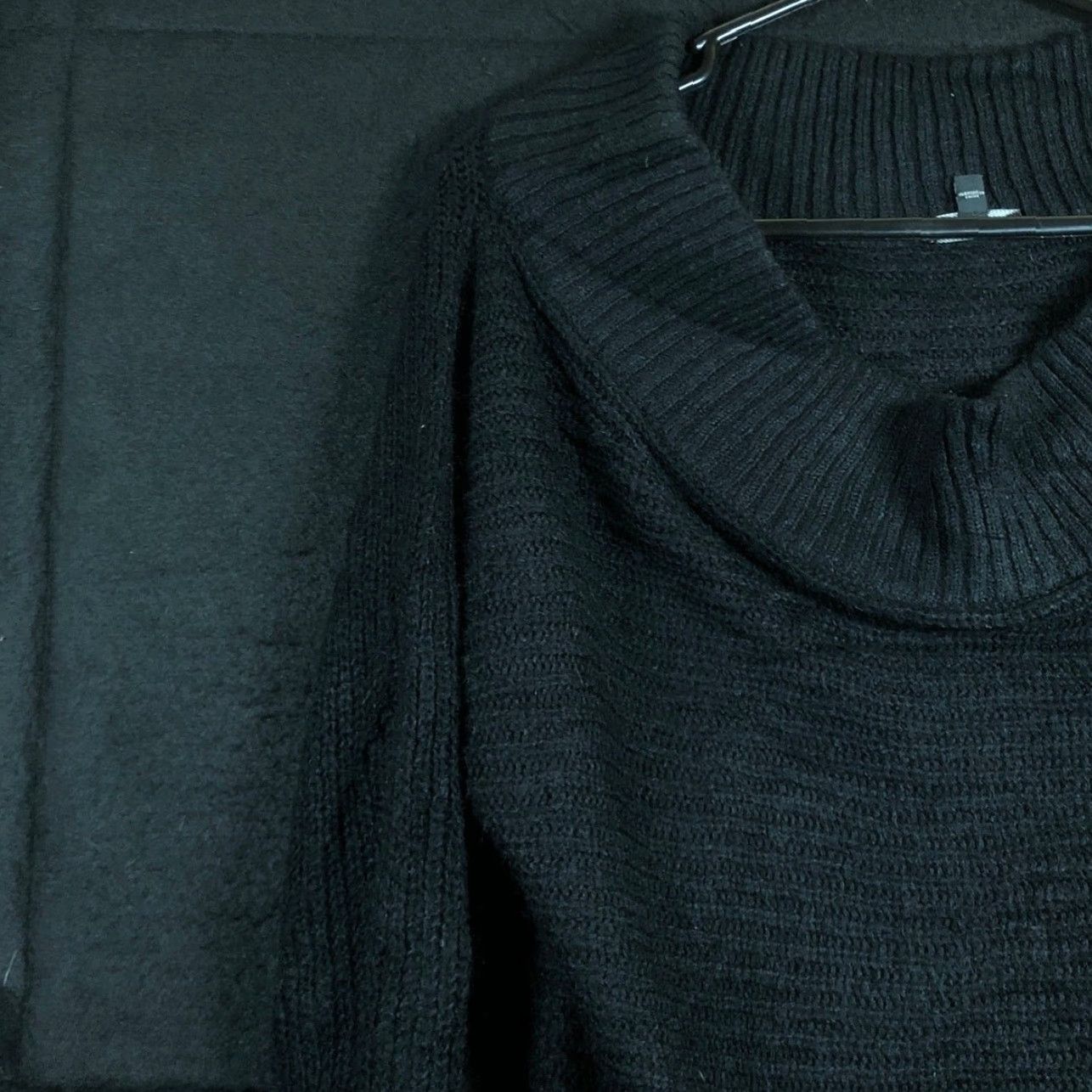 Express Express Sweater Womens Black Boat Neck Long Sleeve Wool Blend Small Size S / US 4 / IT 40 - 4 Thumbnail