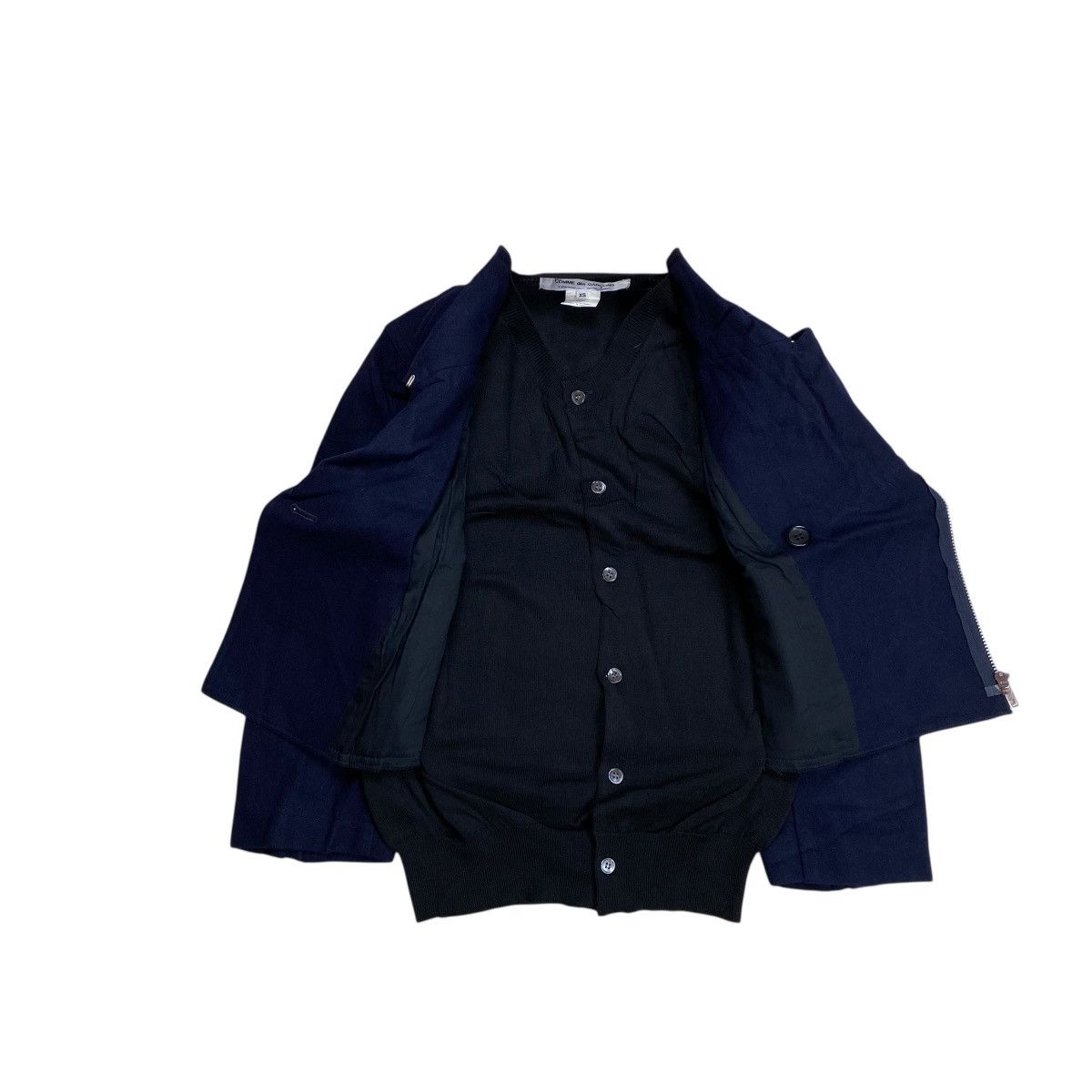 Comme des Garcons Comme des Garcons Hybrid Cardigan Bikers Jacket Size US XS / EU 42 / 0 - 4 Thumbnail