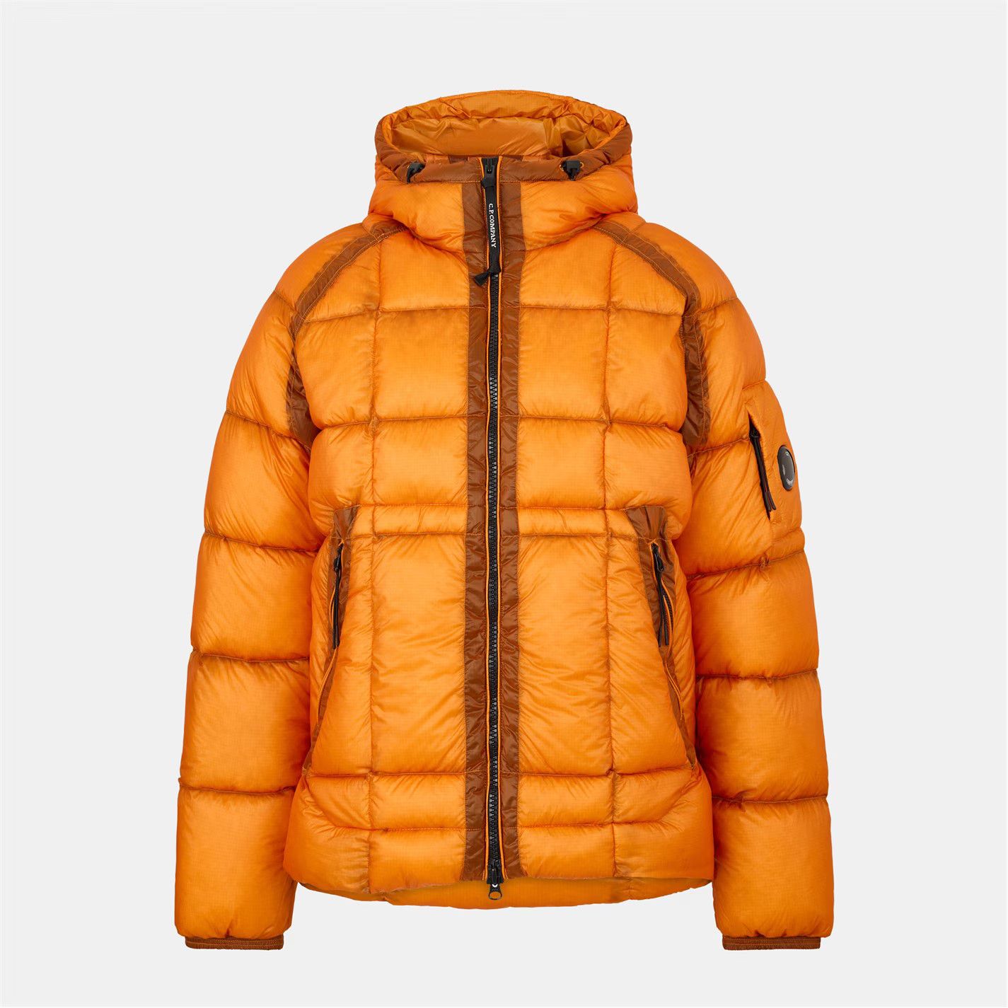 C.P. Company o1g2r1mq0426 Hooded Medium Puffer Jacket in Orange Size US S / EU 44-46 / 1 - 1 Thumbnail