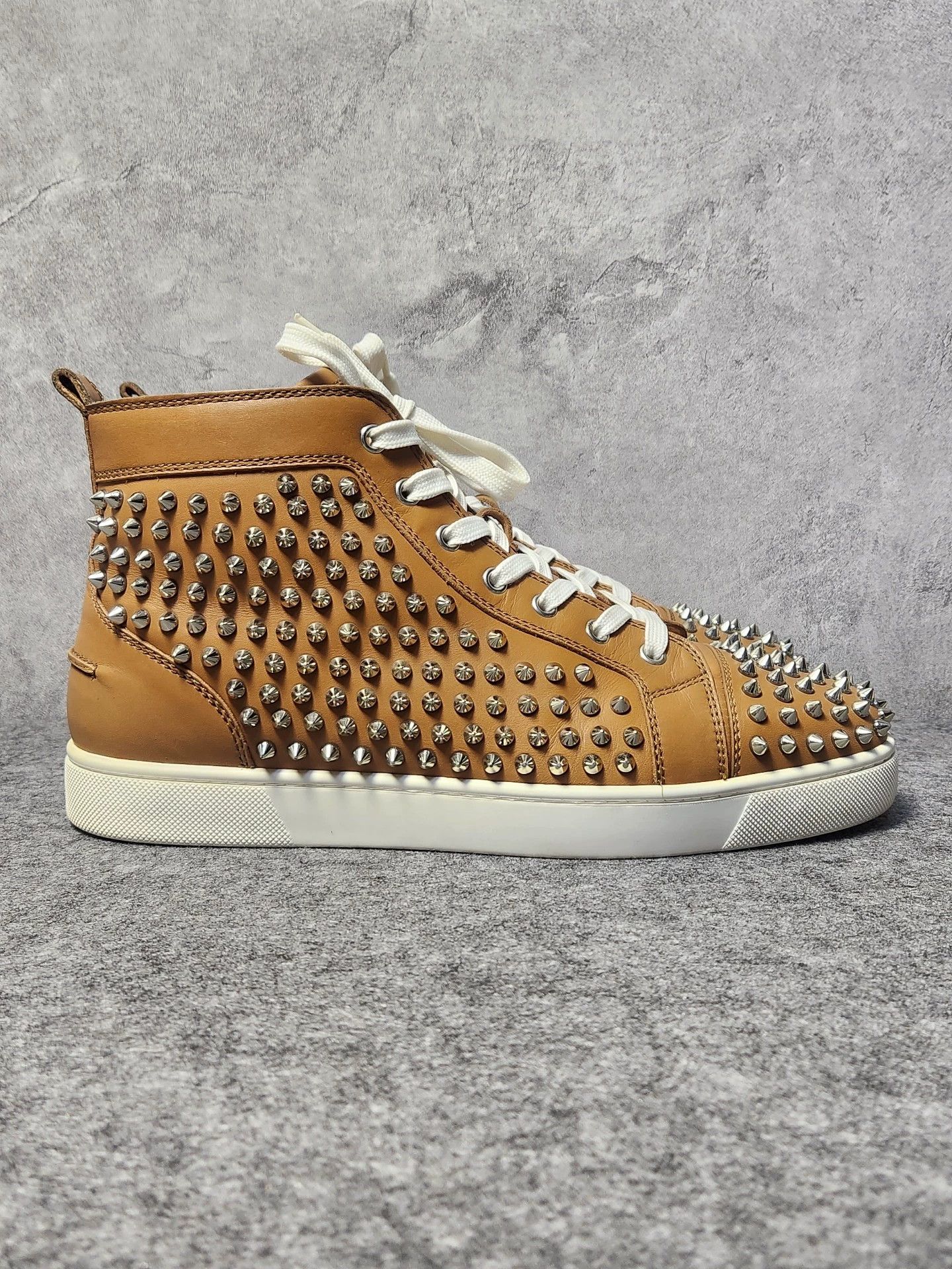 Christian Louboutin Christian Louboutin Yellow Leather High-TopSneakers 43 Size US 9 / EU 42 - 3 Thumbnail