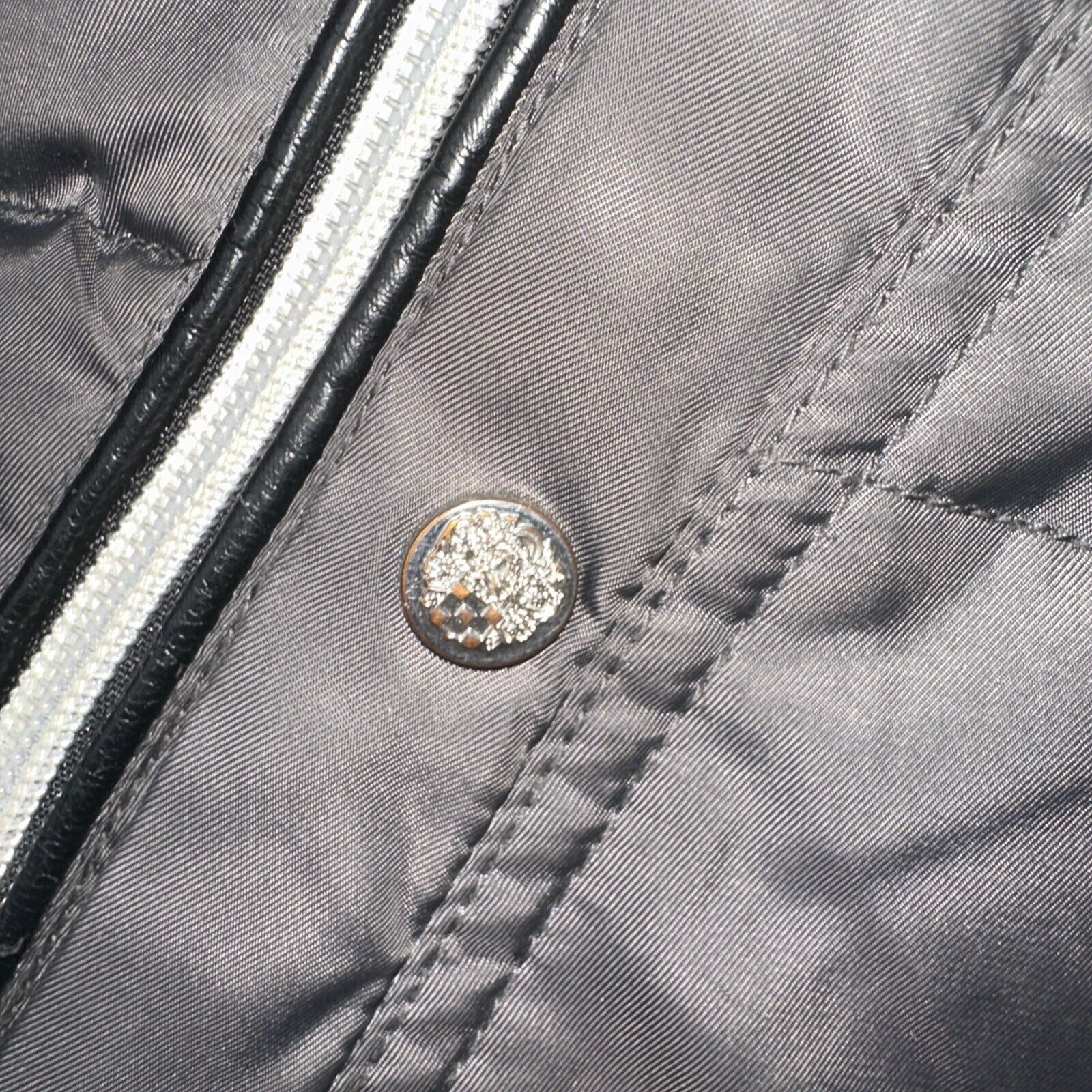 Vince Camuto VINCE CAMUTO Women's M grey Full Zip Quilted Hooded Puffer Size M / US 6-8 / IT 42-44 - 3 Thumbnail