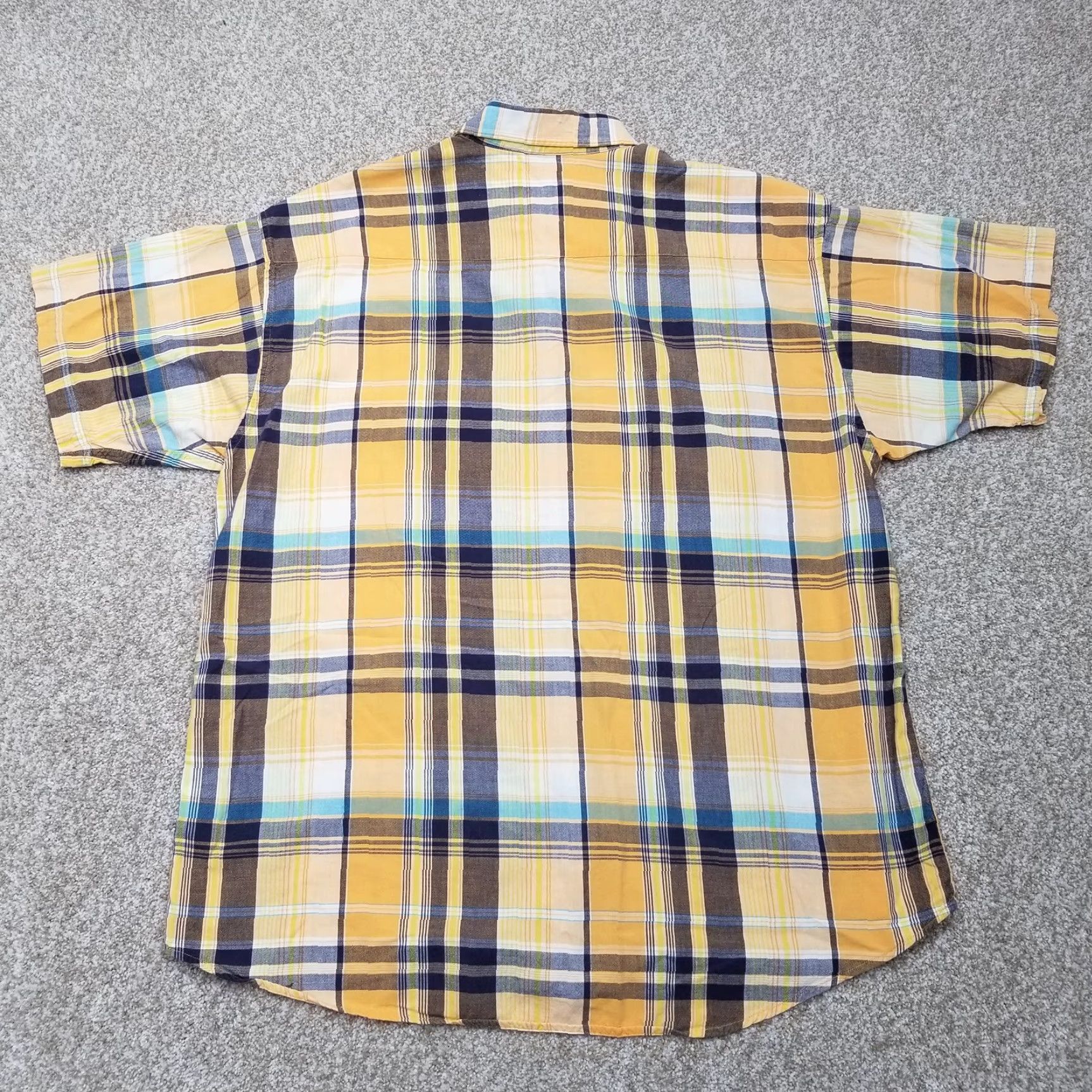 Vintage VINTAGE Panhandle Slim Shirt Mens XL Orange Short Sleeve Plaid Button-Up Casual (Adult) Mens Size US XL / EU 56 / 4 - 6 Thumbnail
