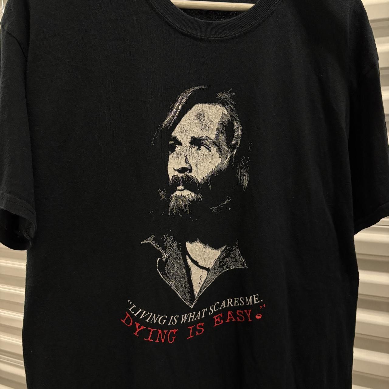 Other 2000s Charles Manson “Dying Is Easy” Black Tee Size US L / EU 52-54 / 3 - 2 Thumbnail