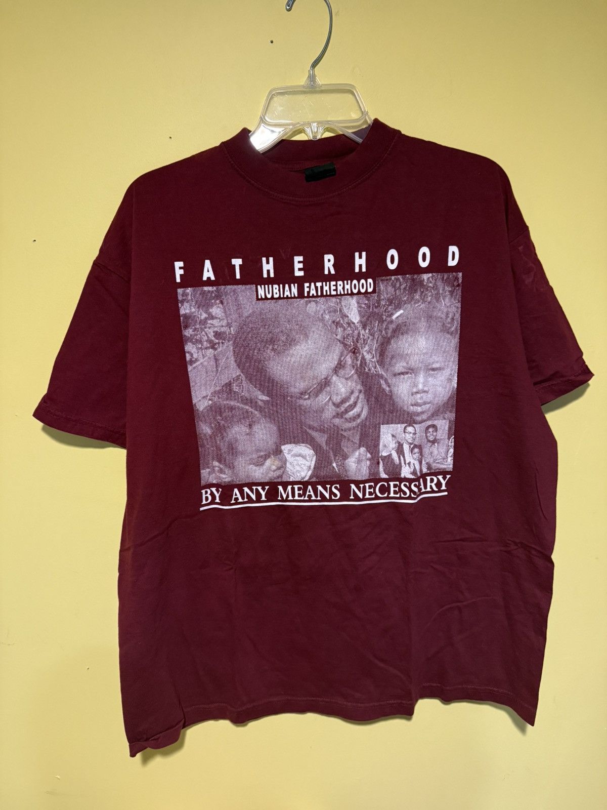 Other Vintage Malcolm X Fatherhood Double-Sided Shirt Large 90s Size US L / EU 52-54 / 3 - 5 Thumbnail